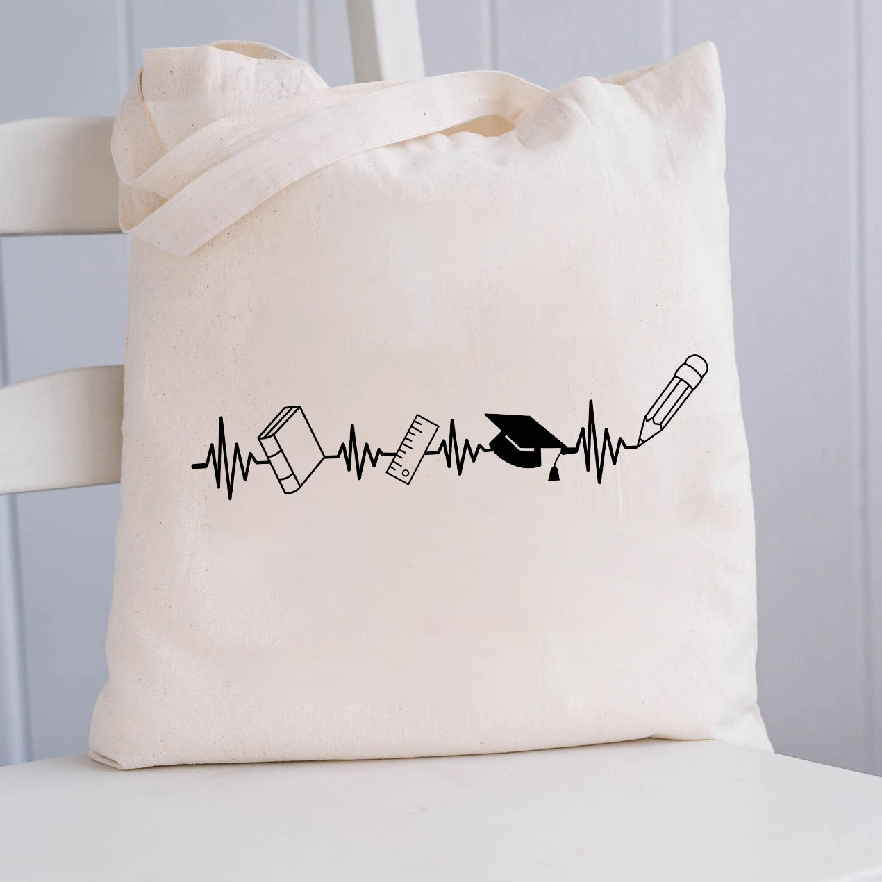 Herzschlag Lehrer Tragetasche