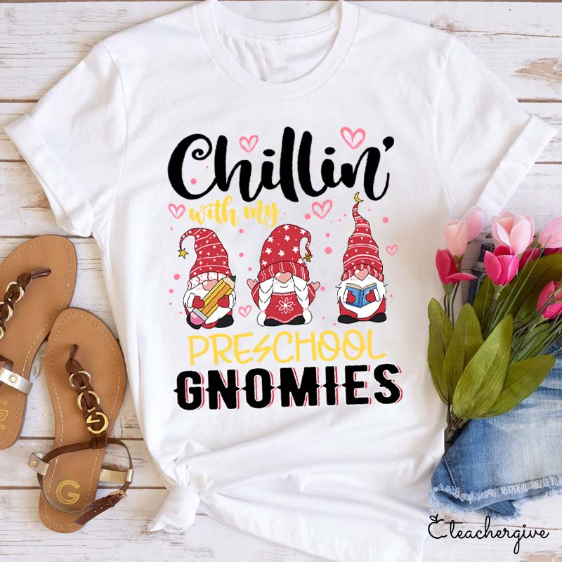 Personalized Chillin With My Gnomies Teacher T-Shirt
