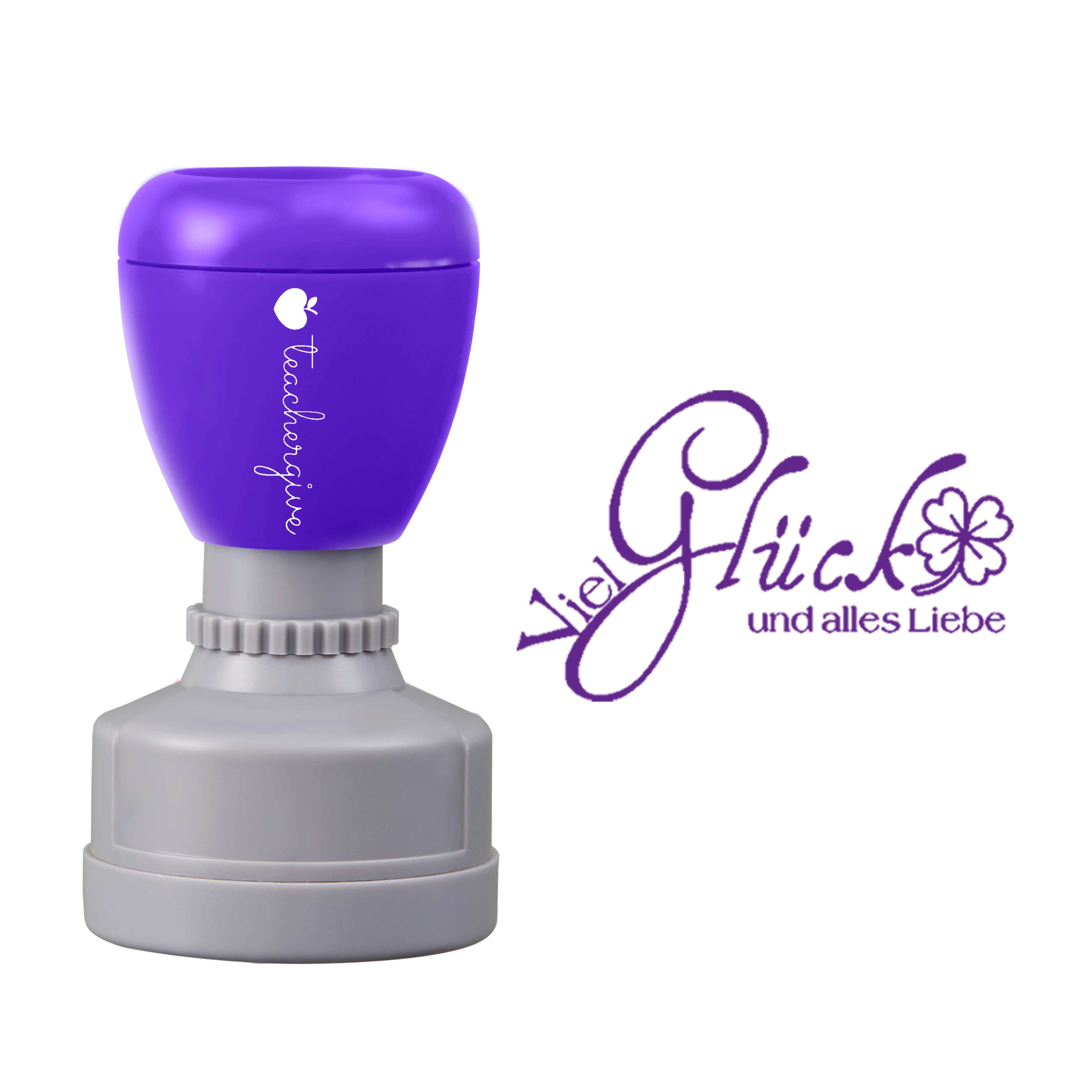 Viel Glück Und Alles Liebe Lehrer Stempel