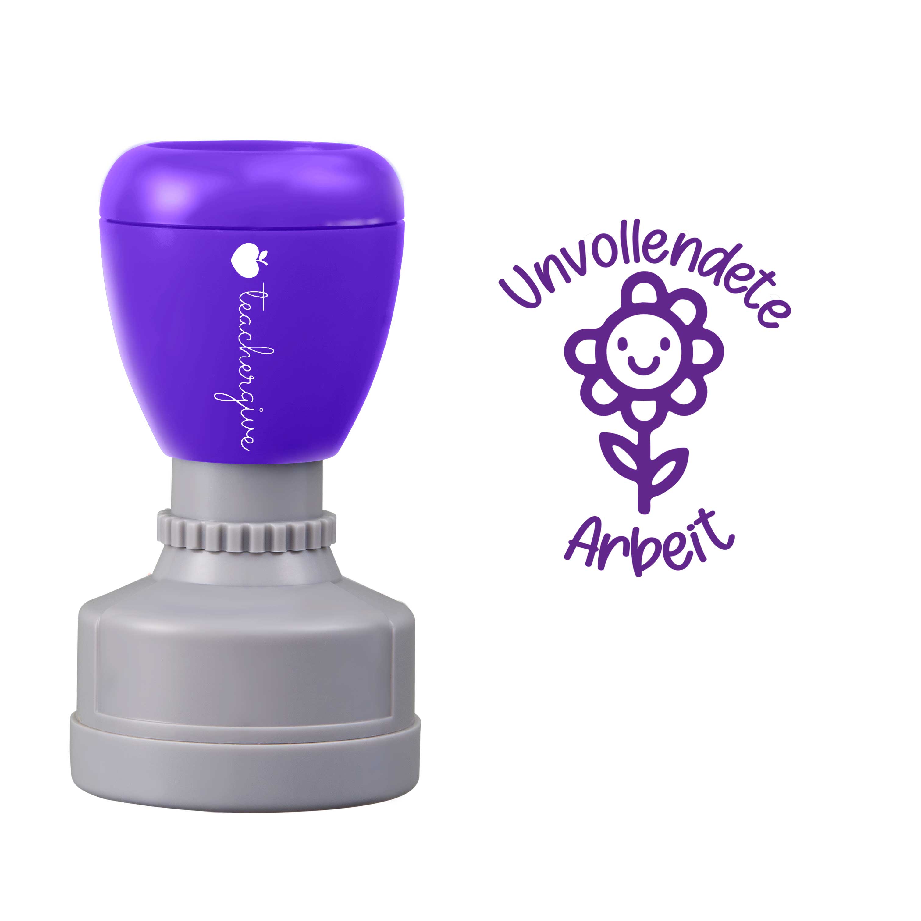 Unvollendete Arbeit Lehrer Stempel