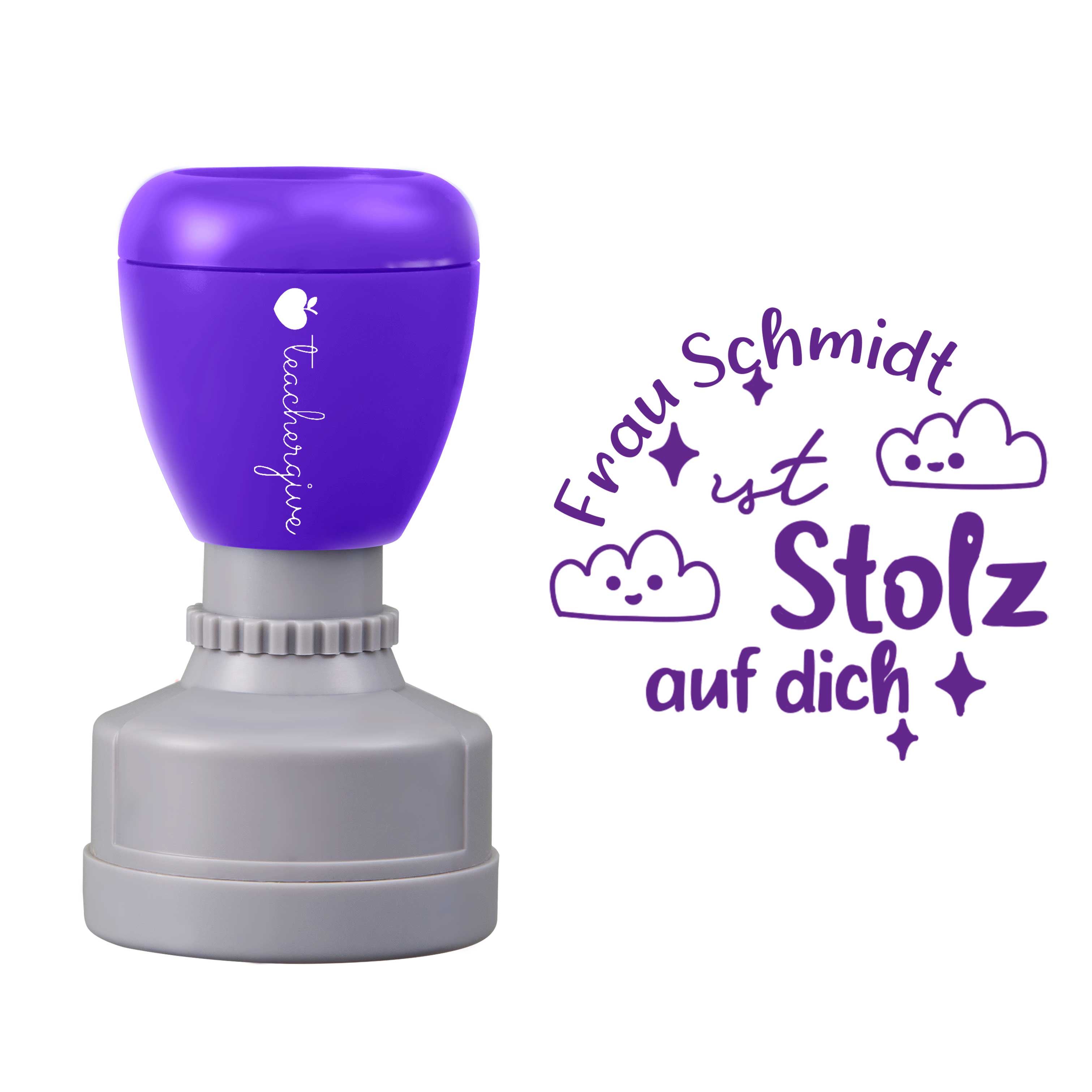 Personalisiert Stolz Auf Dich Lehrer Stempel