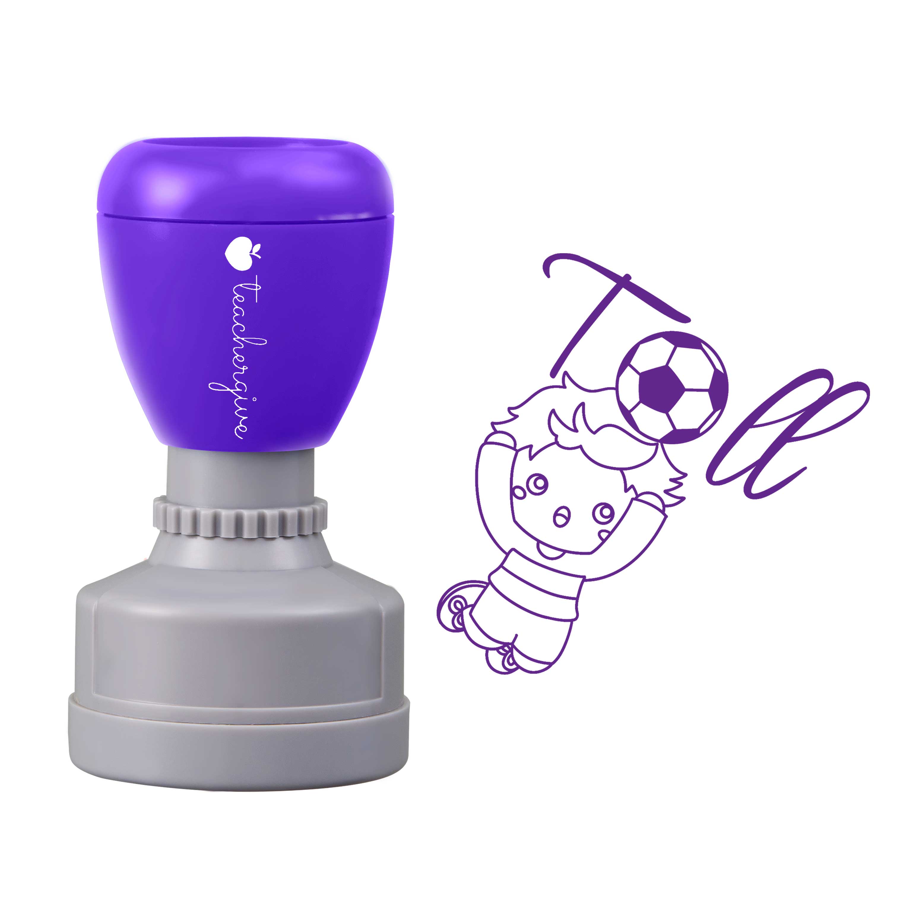 Toll Fußball Lehrer Stempel