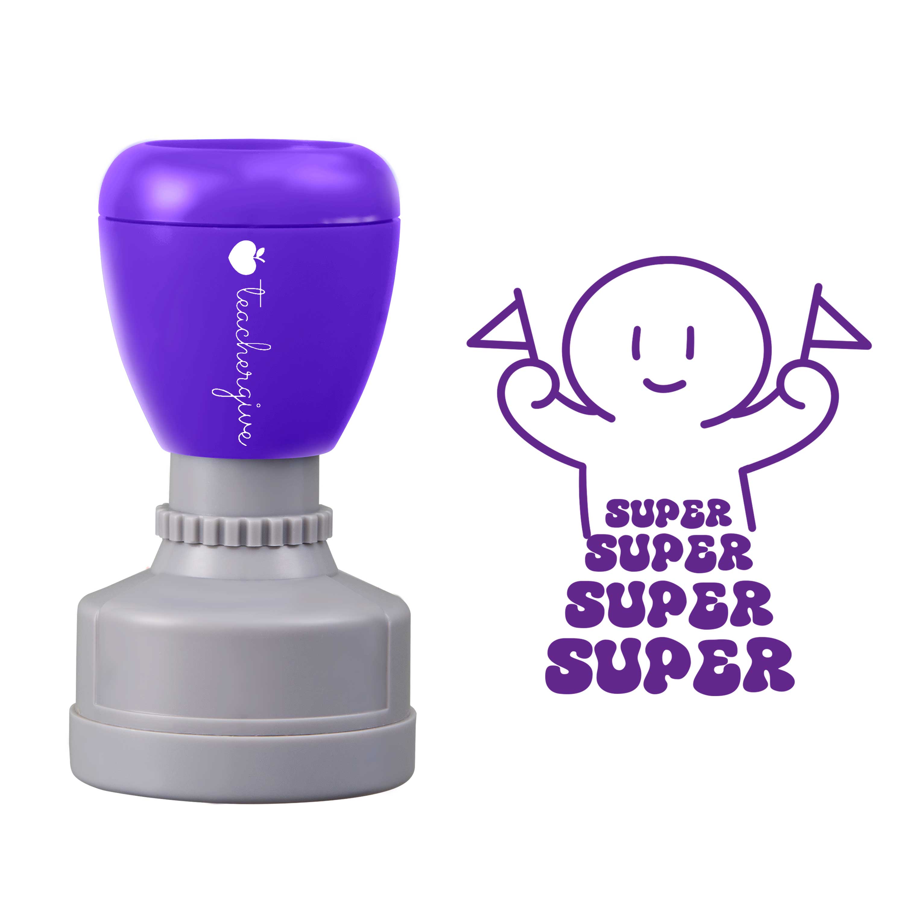 Super Super Super Lehrer Stempel