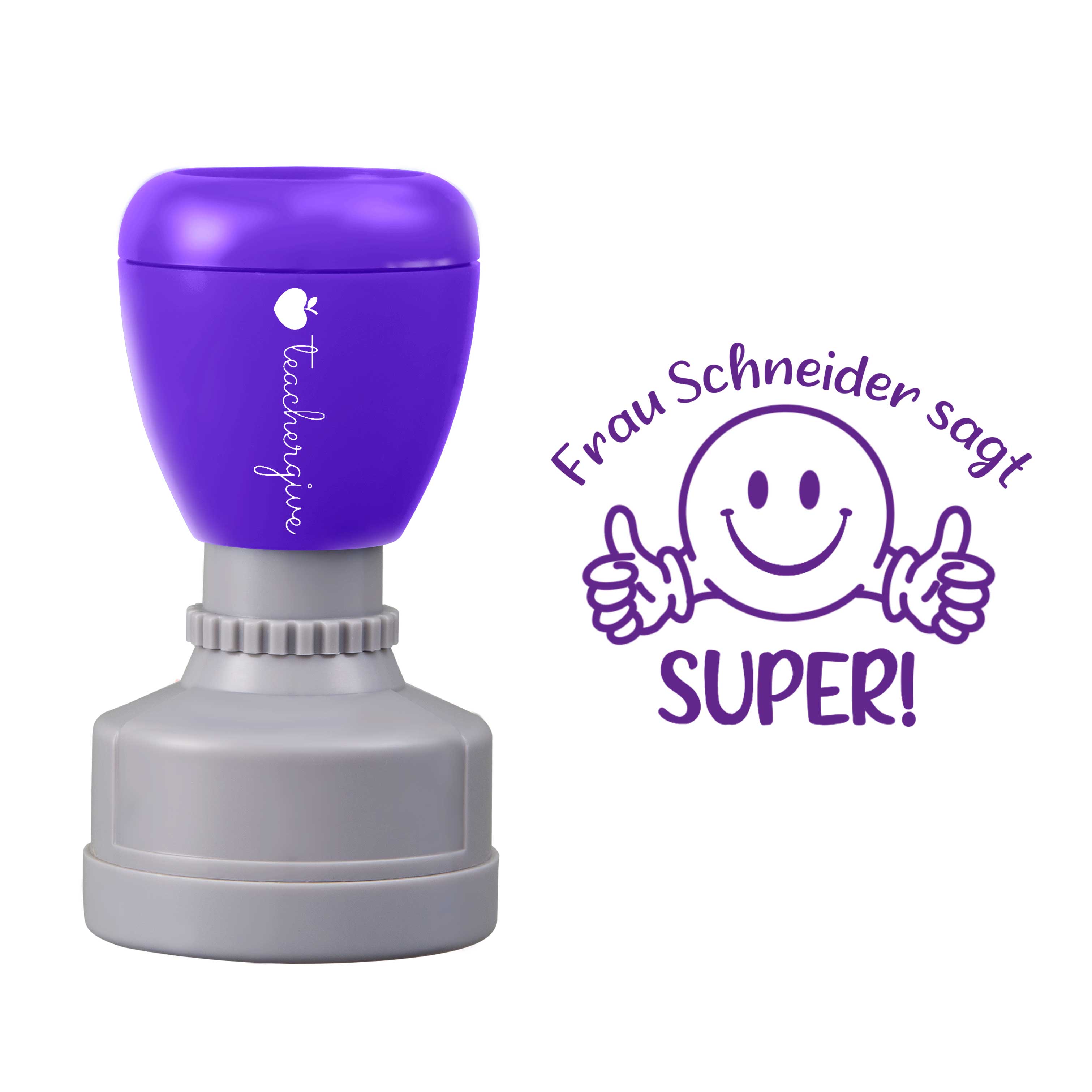 Personalisiert Die Lehrerin Sagt Super Lehrer Stempel