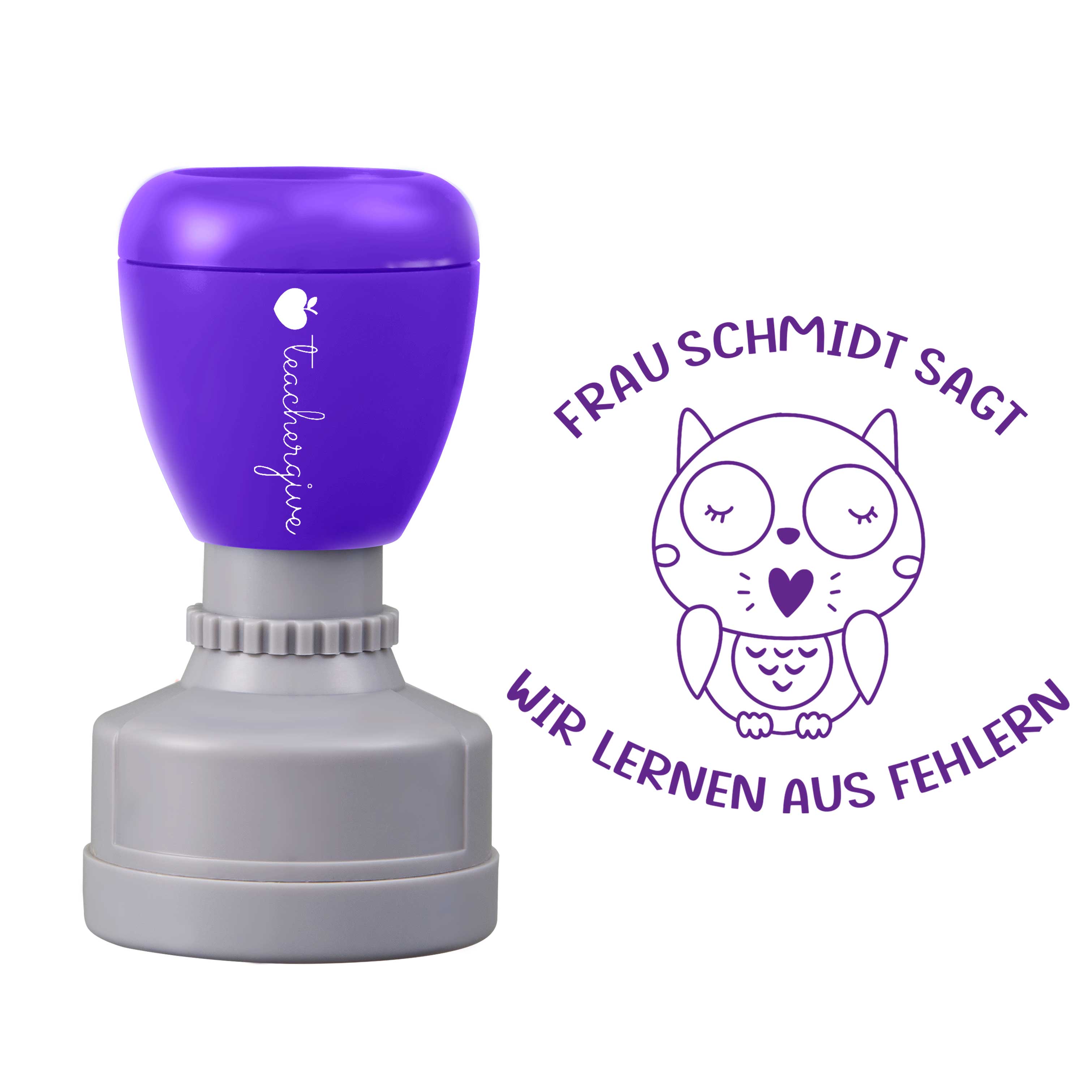 Personalisiert sagt wir lernen aus Fehlern Lehrer Stempel