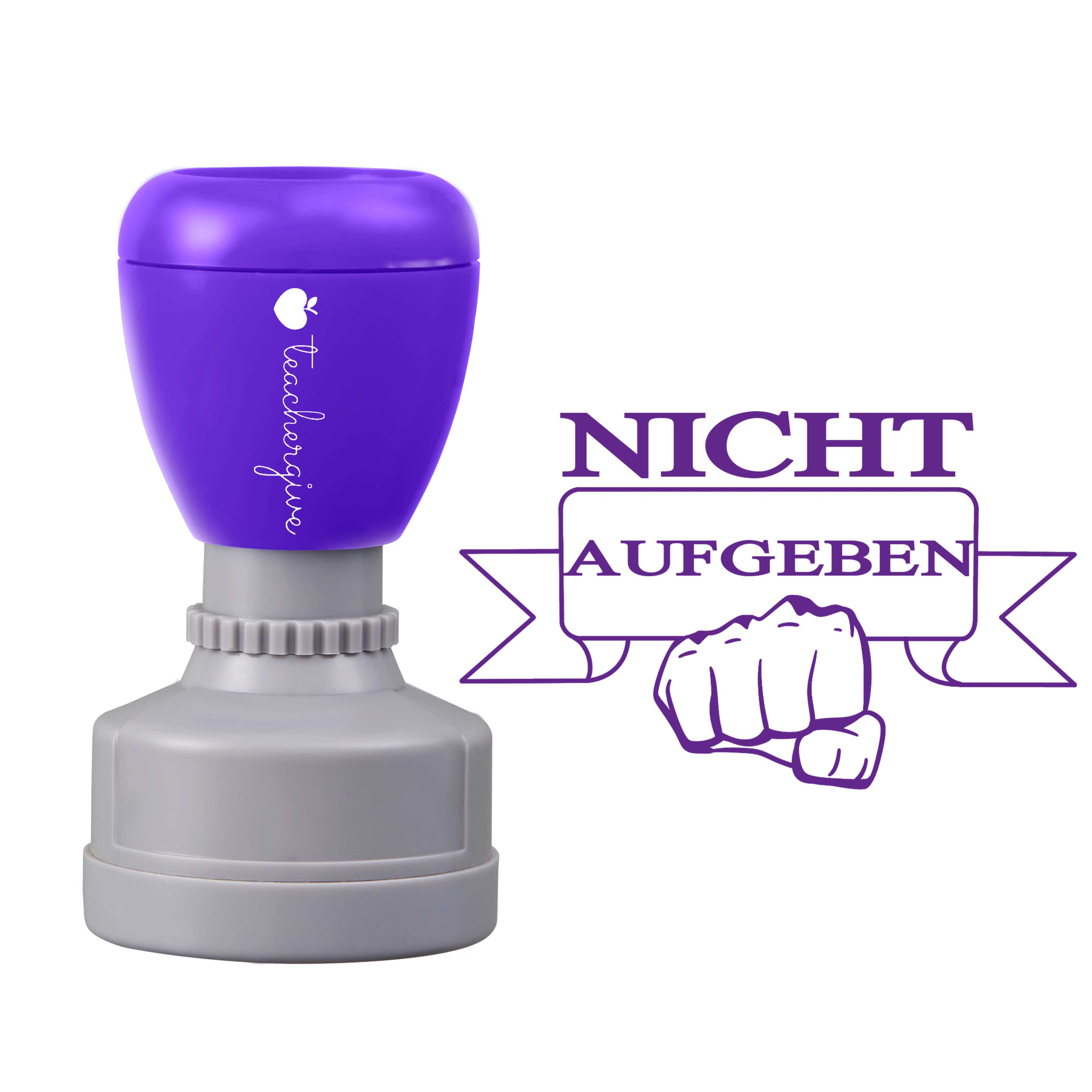 Nicht Aufgeben Lehrer Stempel