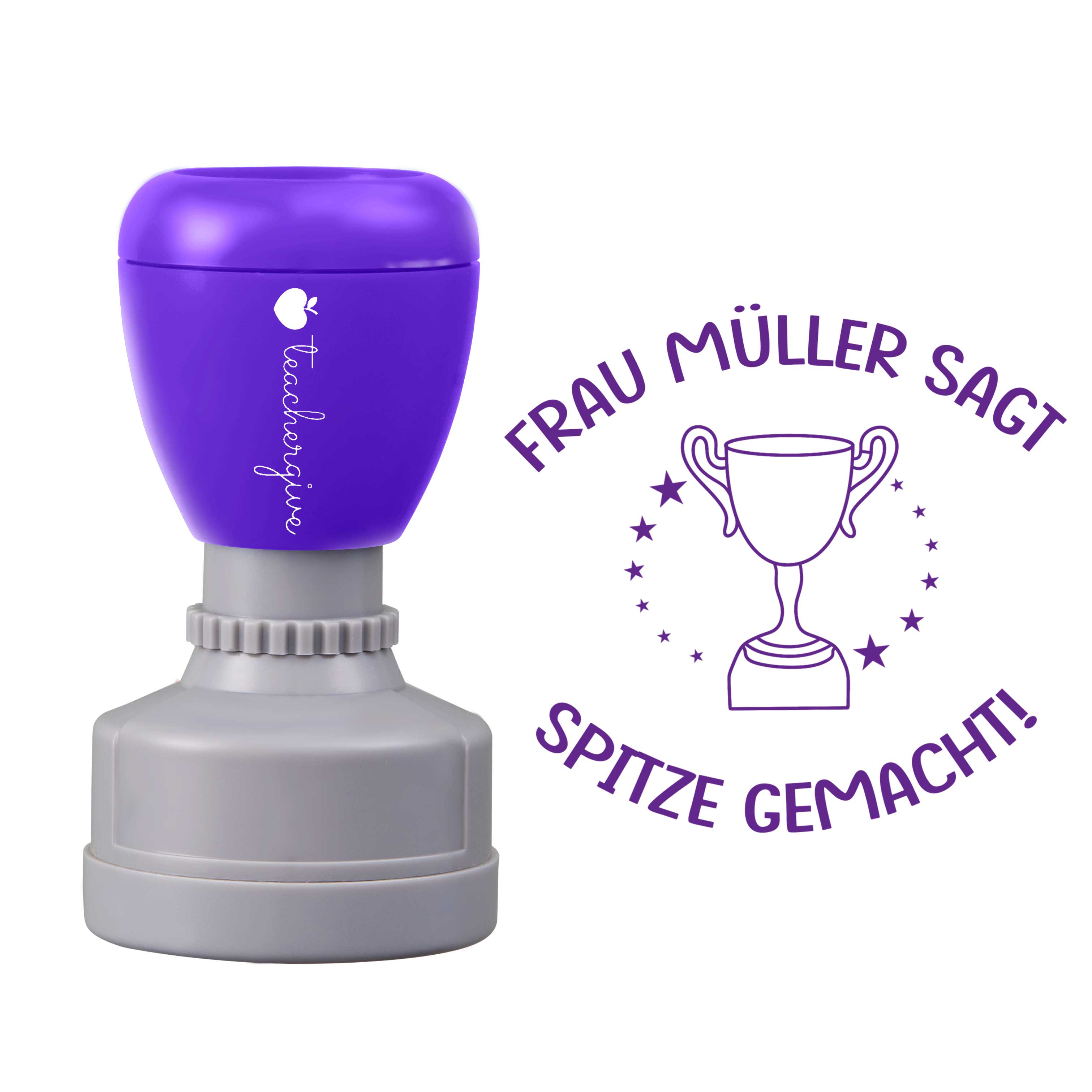 Personalisiert Name sagt spitze gemacht Lehrer Stempel