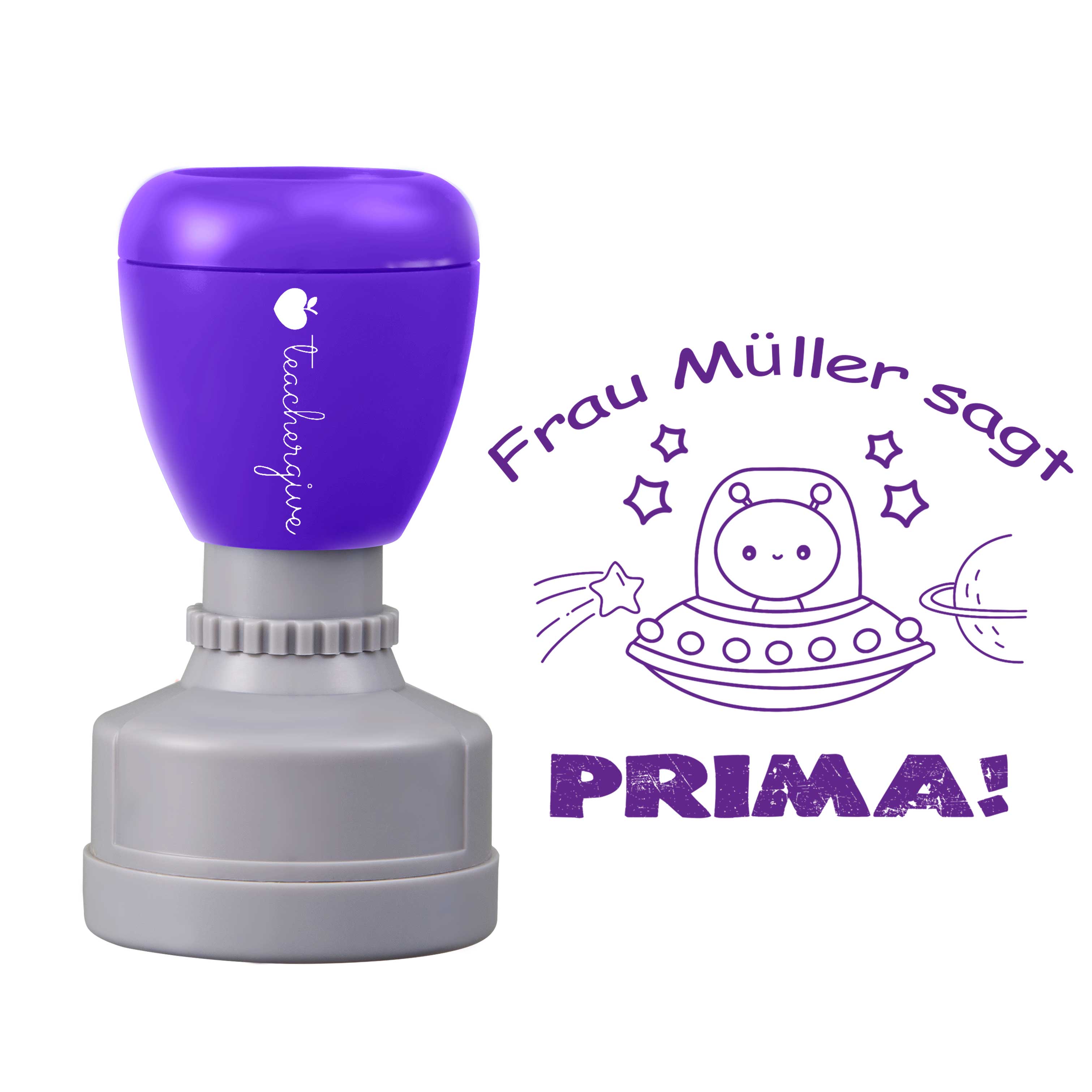 Personalisiert Name Sagt Prima Lehrer Stempel
