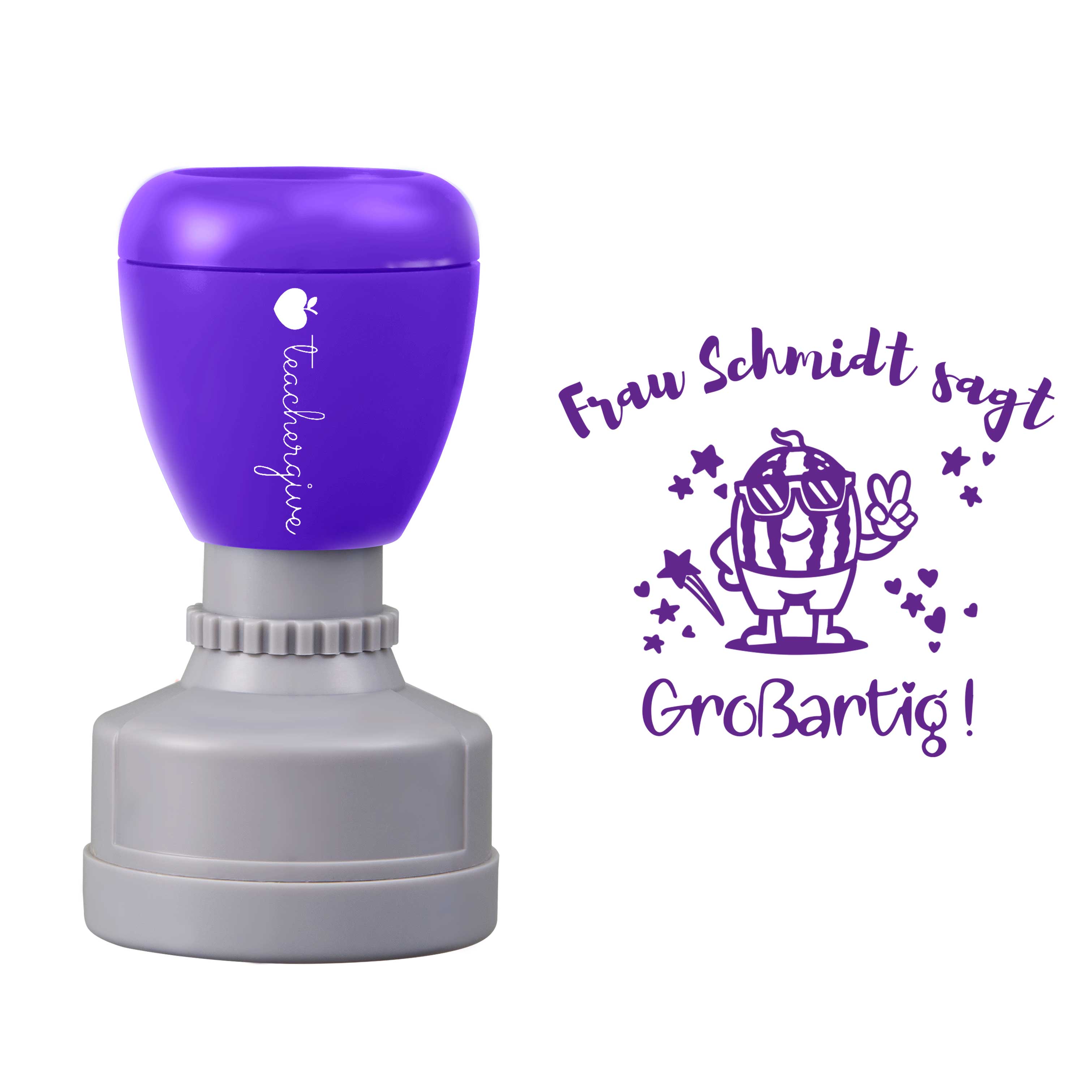 Personalisiert Die Lehrerin Sagt Großartig Lehrer Stempel