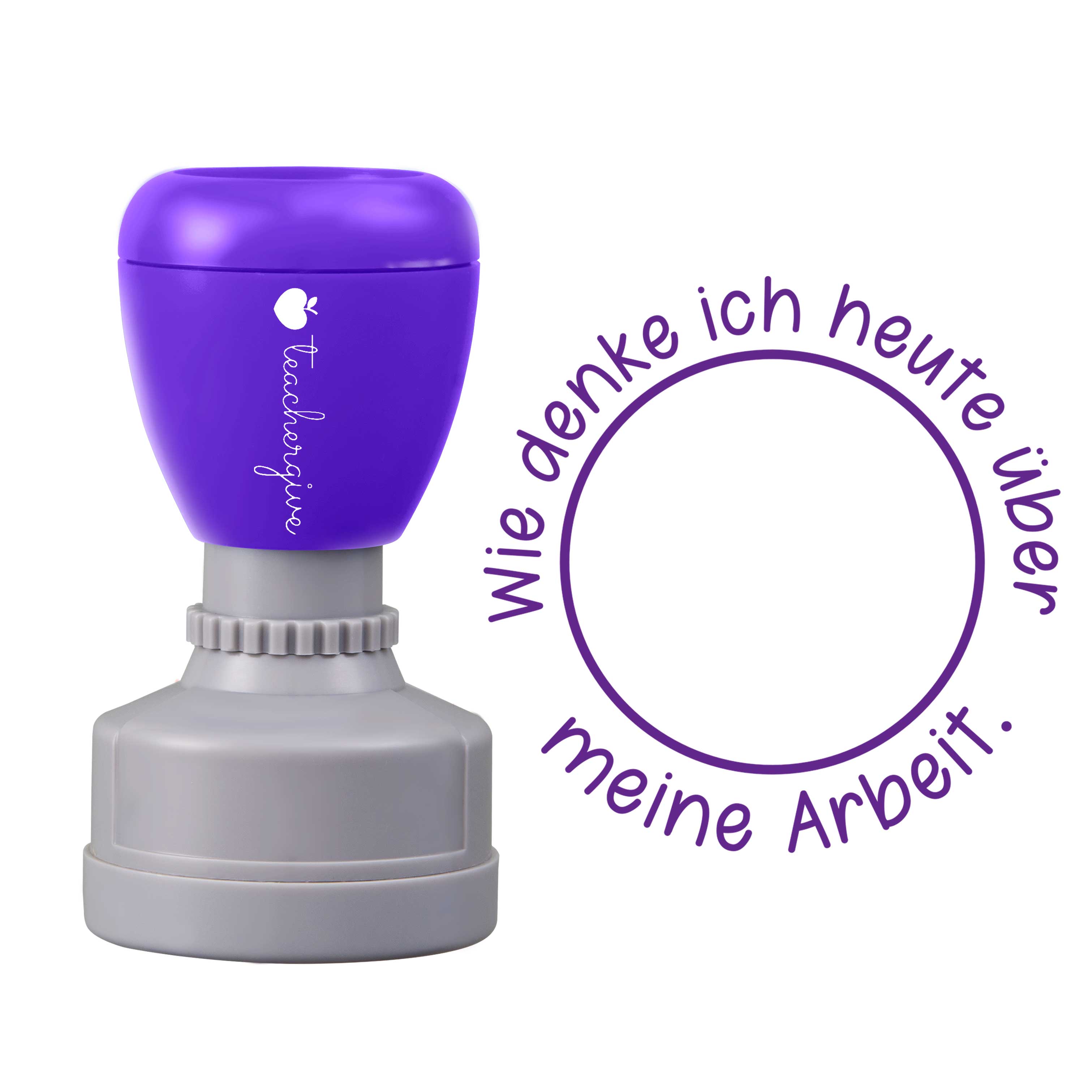 Wie Denke Ich Heute über Meine Arbeit Stempel
