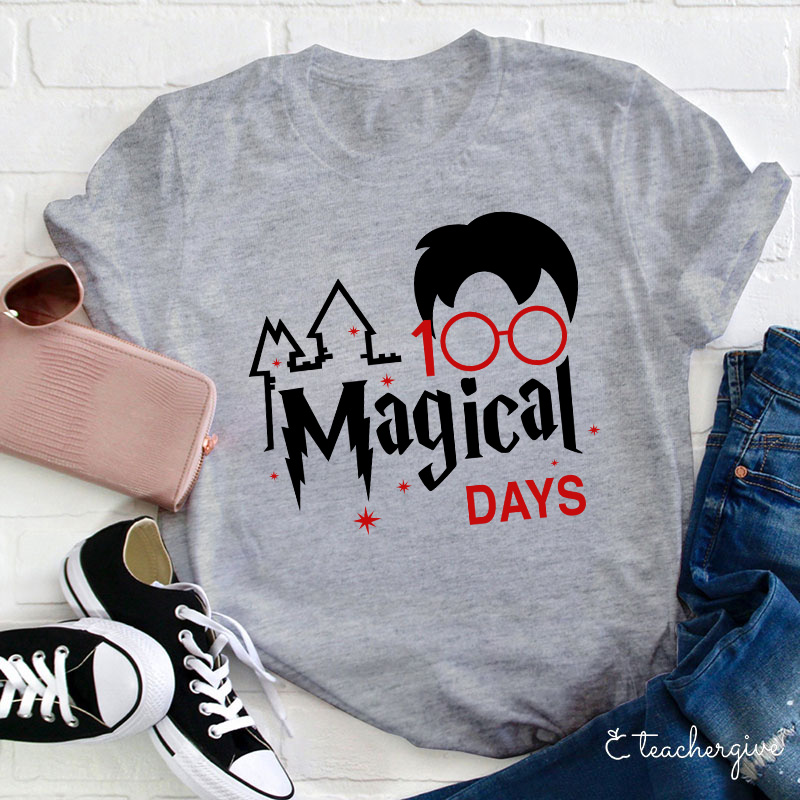 100 Magical Days Teacher T-Shirt