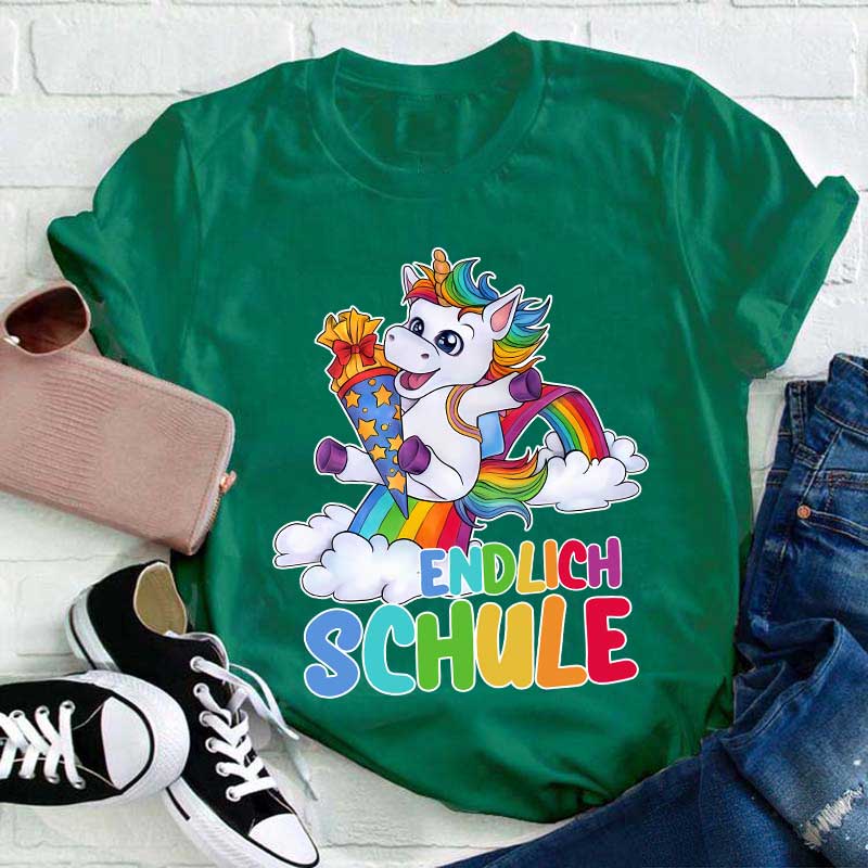 Endlich Schule Lehrer T-Shirt