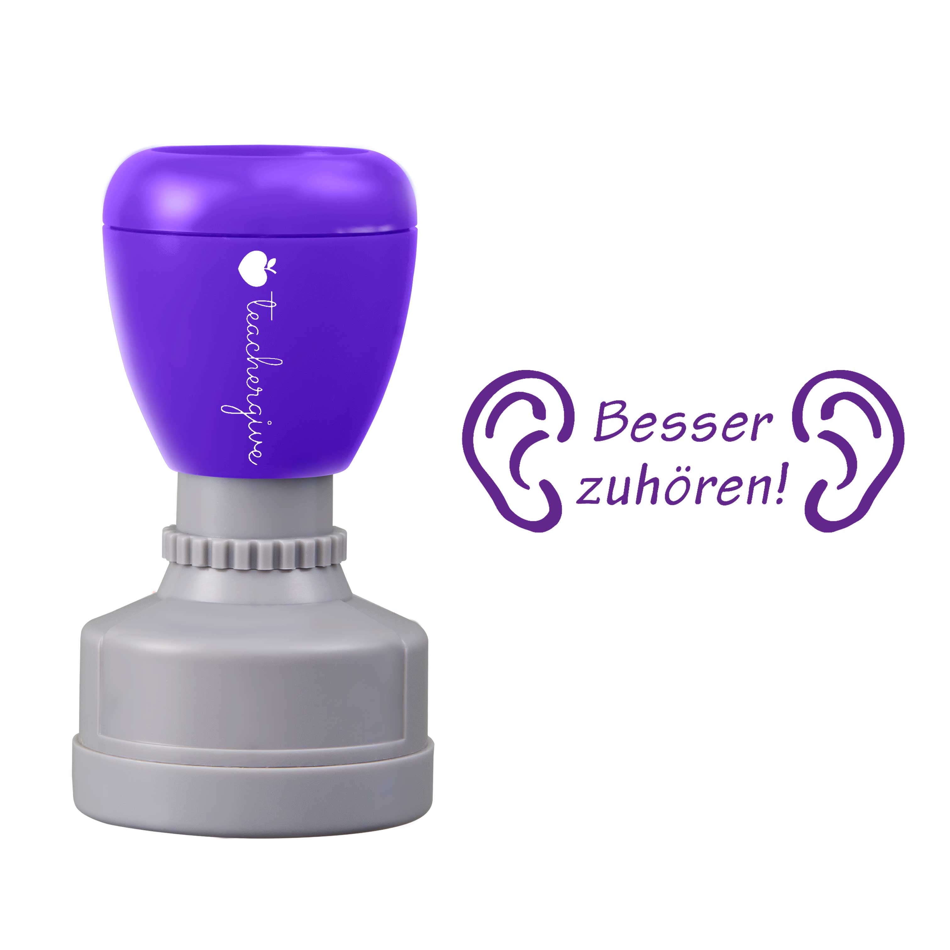 Besser Zuhören Lehrer Stempel