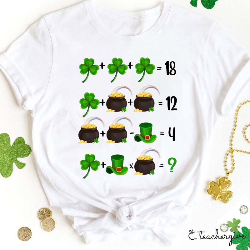 Lucky Math Teacher T-Shirt