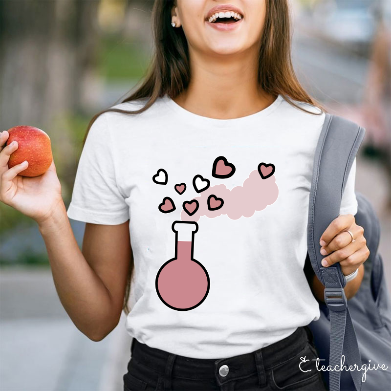 Valentine Vibes Science Teacher T-Shirt