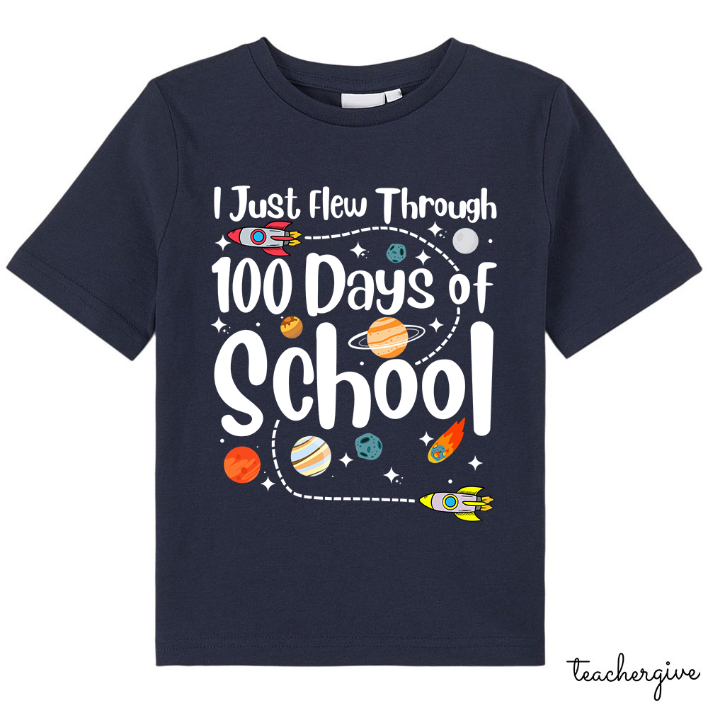 I Just Flew Through 100 Days Of School Kids T-Shirt