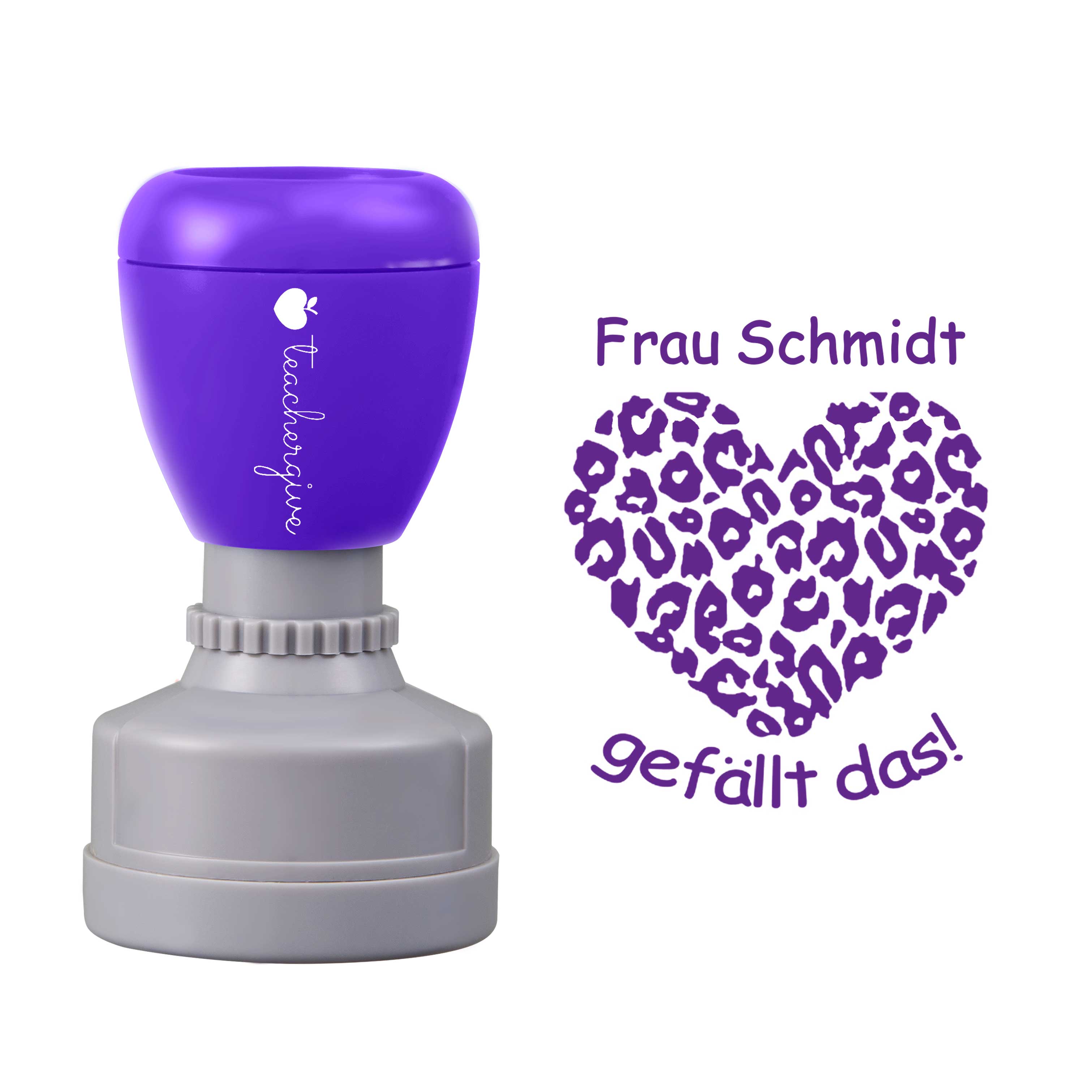 Personalisiert Die Lehrerin Gefällt Das Lehrer Stempel