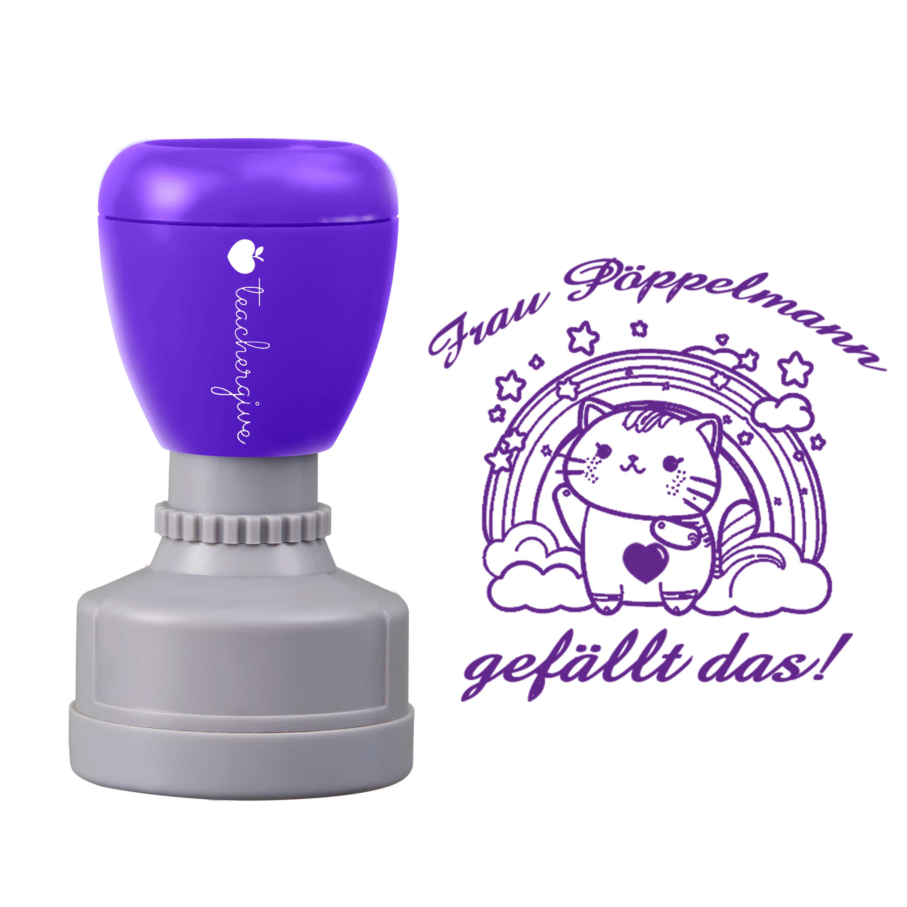 Personalisiert Name Gefällt Das Lehrer Stempel