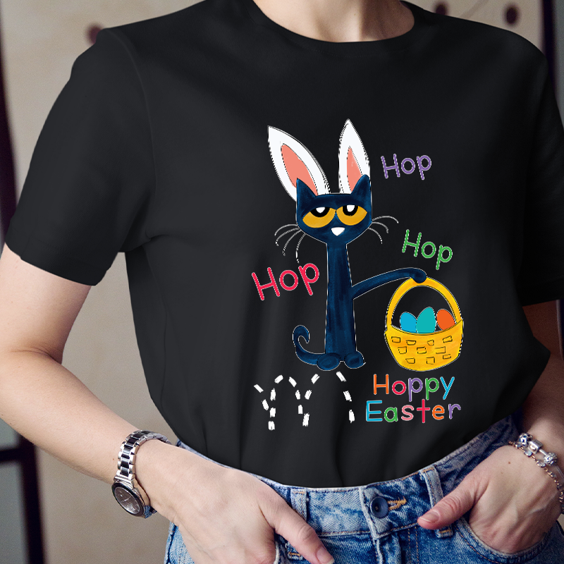 Hop Hop Hop Happy Easter Said Teacher T-Shirt