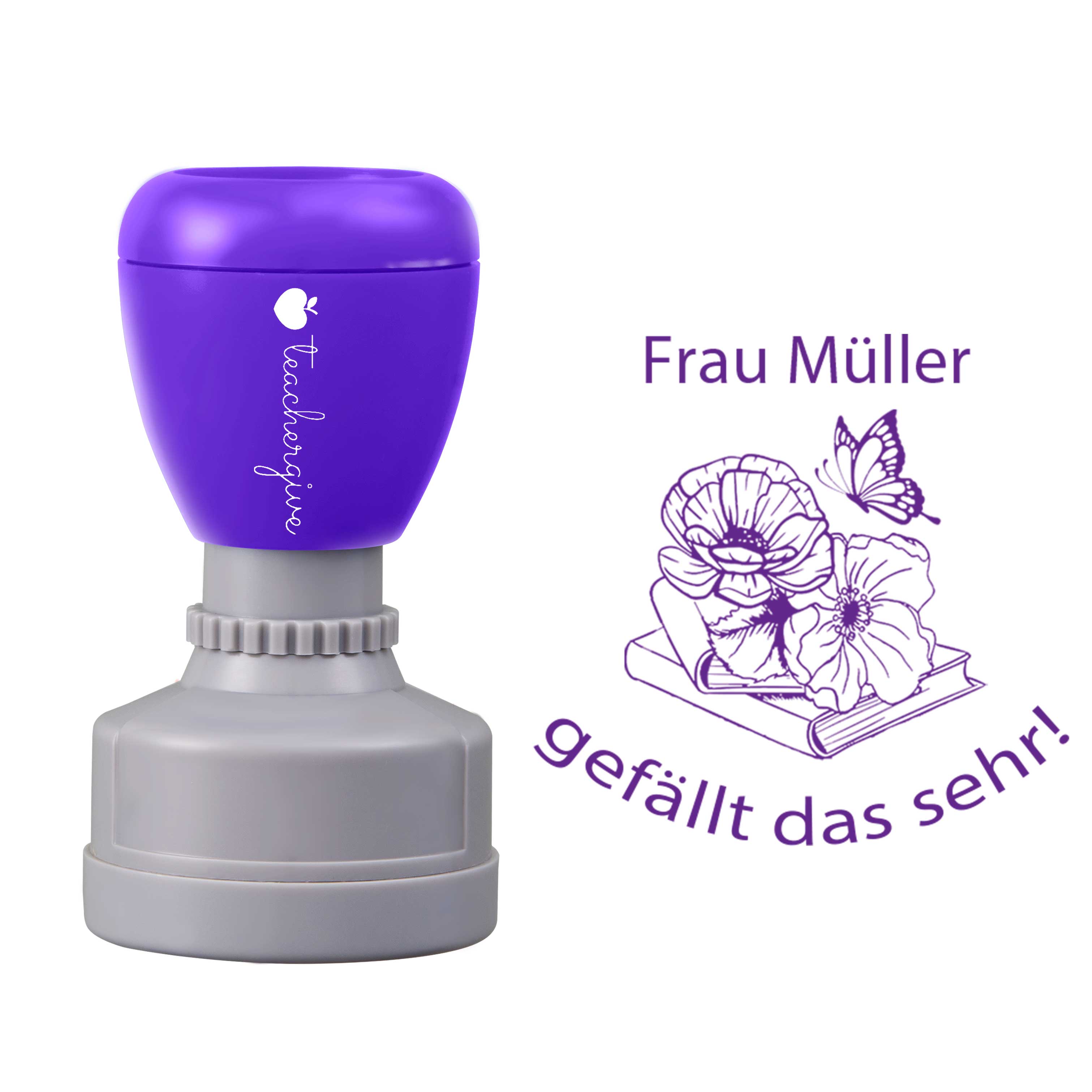 Personalisiert gefällt das sehr Lehrer Stempel
