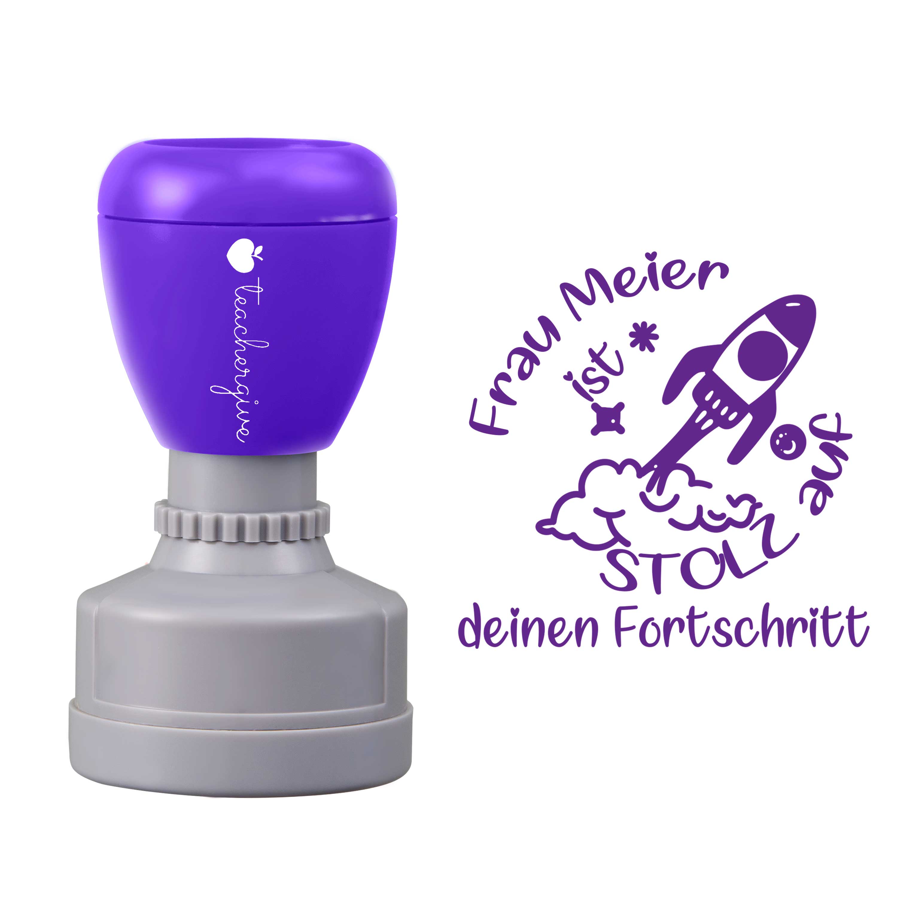 Personalisiert Stolz Auf Deinen Fortschritt Lehrer Stempel