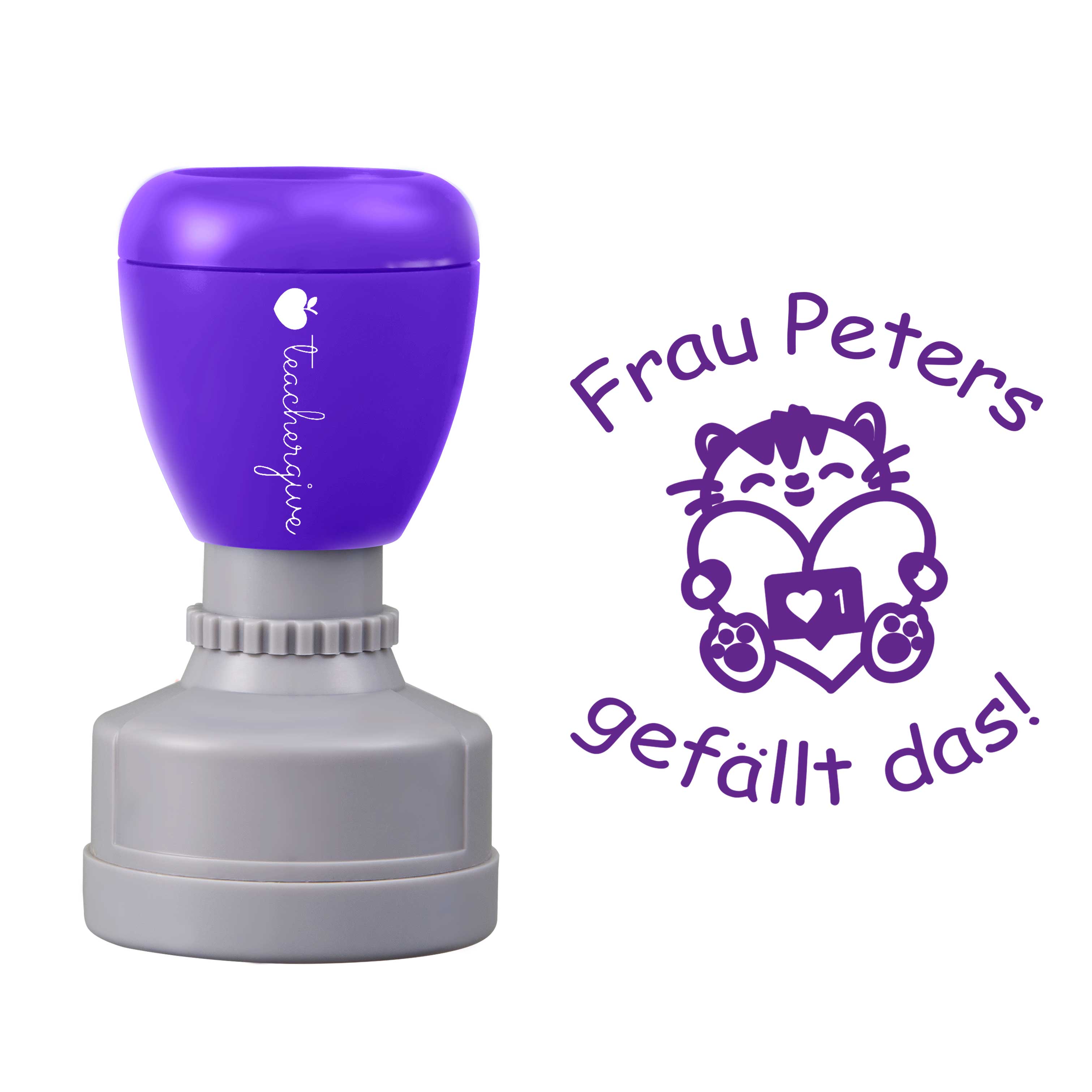 Personalisiert Gefällt Das Lehrer Stempel
