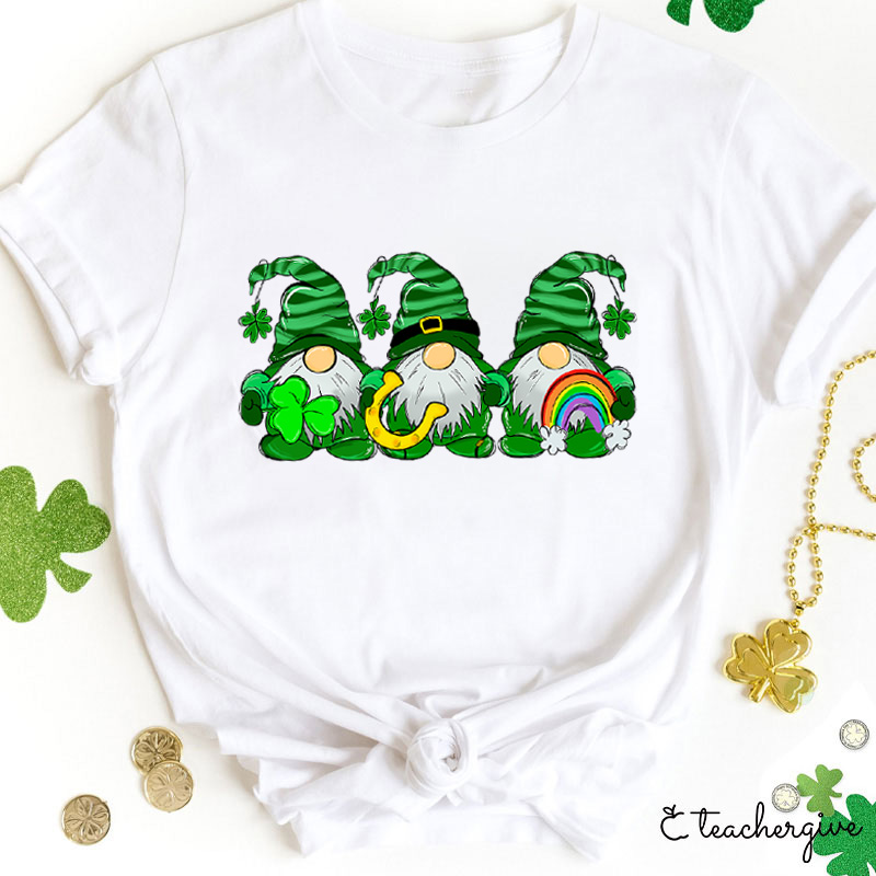 Clover Gnomies Teacher T-Shirt
