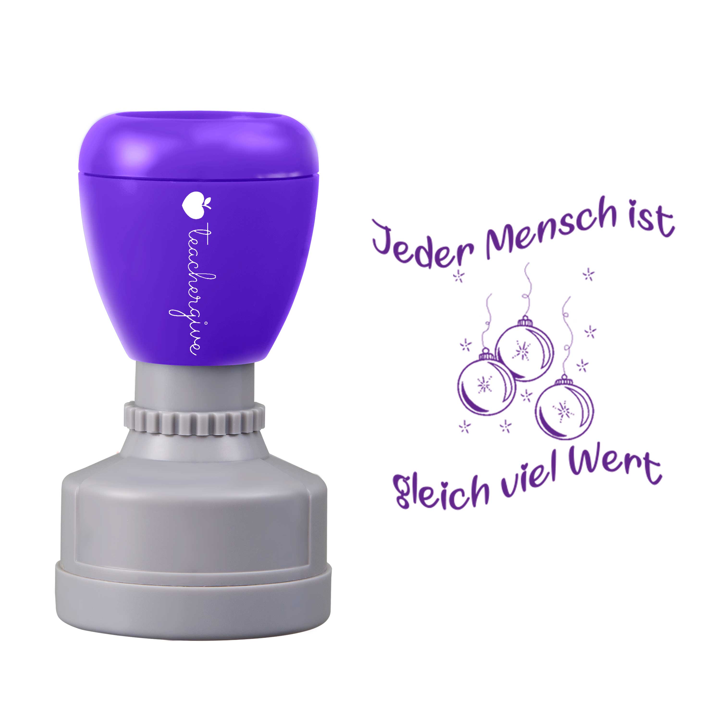 Jeder Mensch Ist Gleich Viel Wert Lehrer Stempel