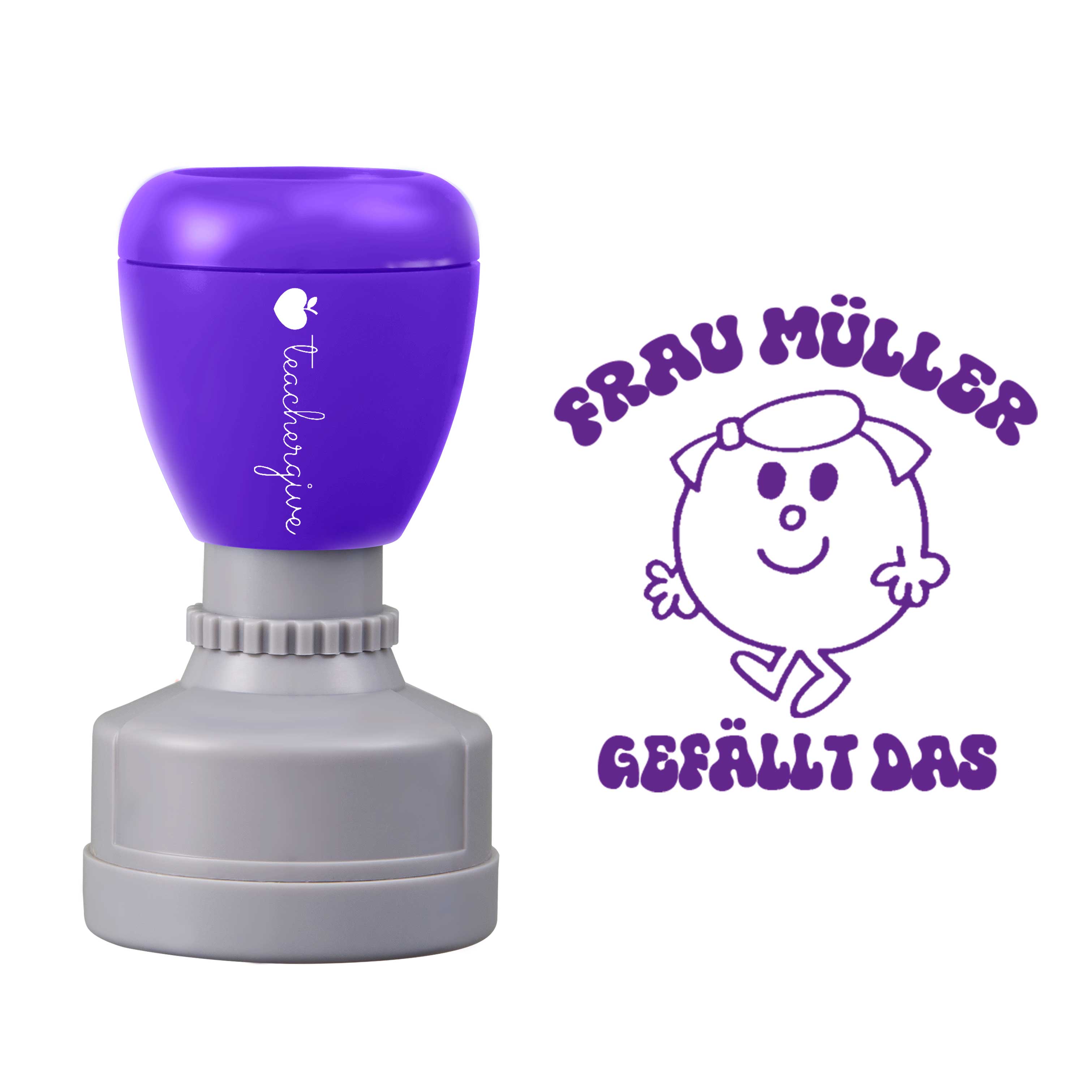 Personalisiert gefällt das Lehrer Stempel