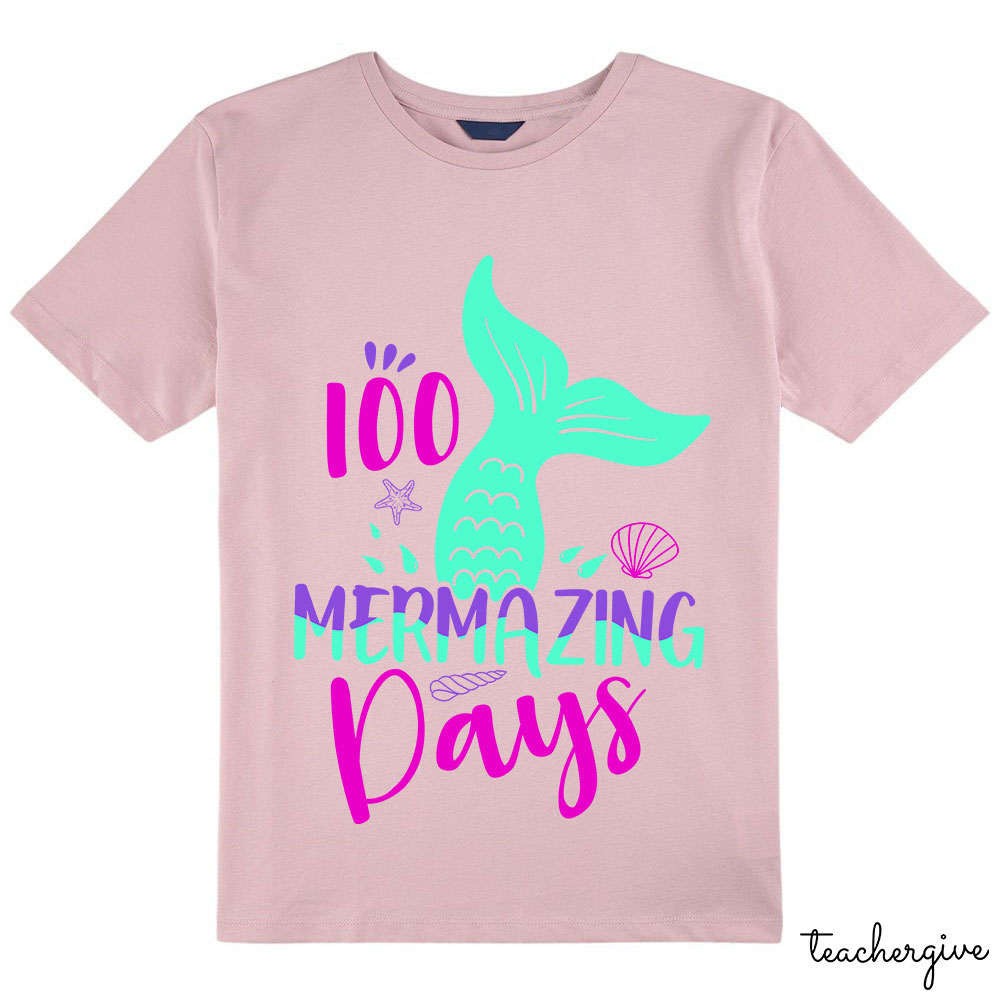 100 Mermazing Days Kids T-Shirt