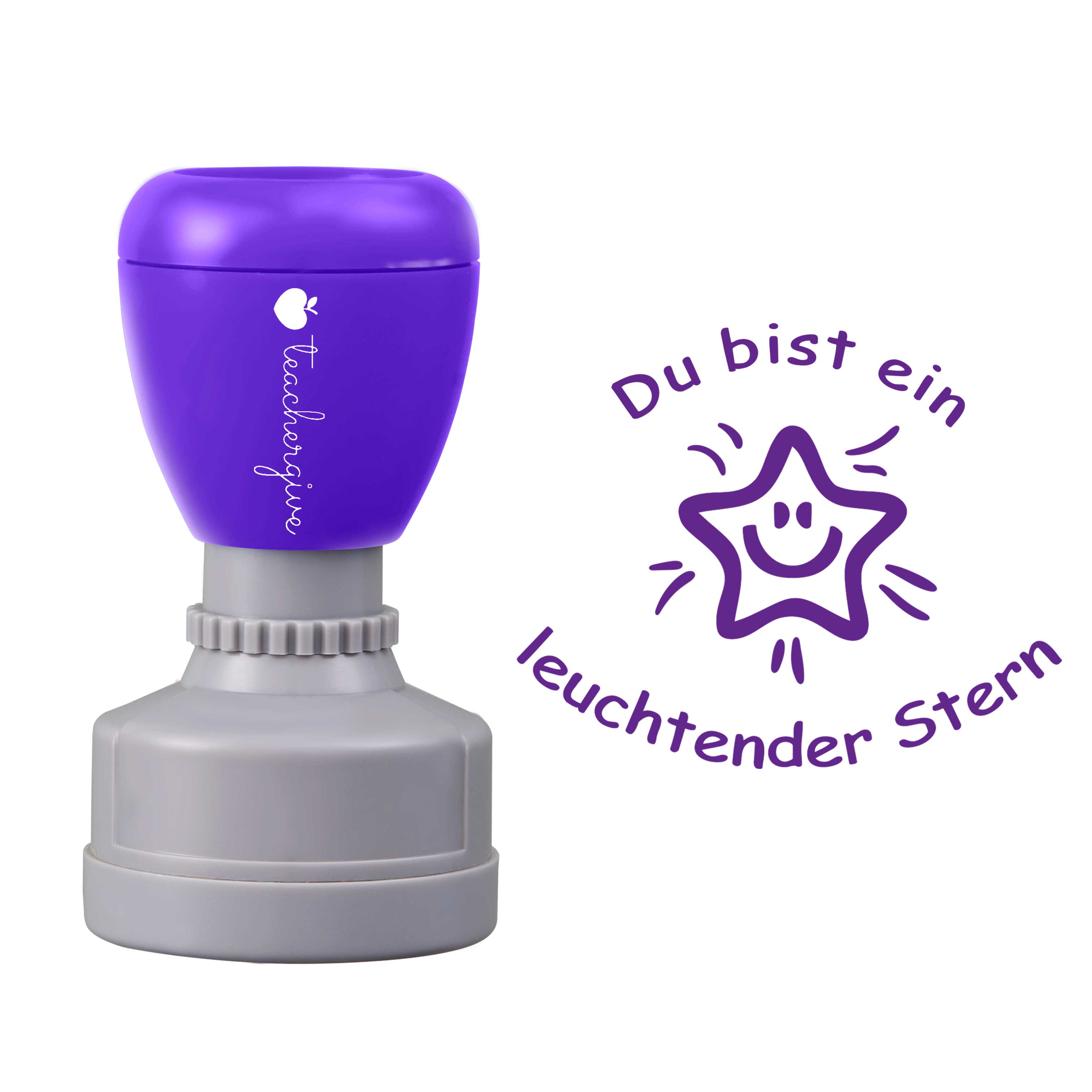 Du Bist Ein Leuchtender Stern Lehrer Stempel