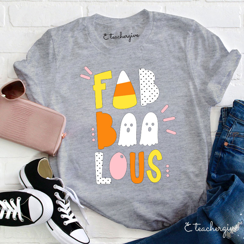 Teachergive Fab Boo Lous Happy Sunny Vibes T-Shirt