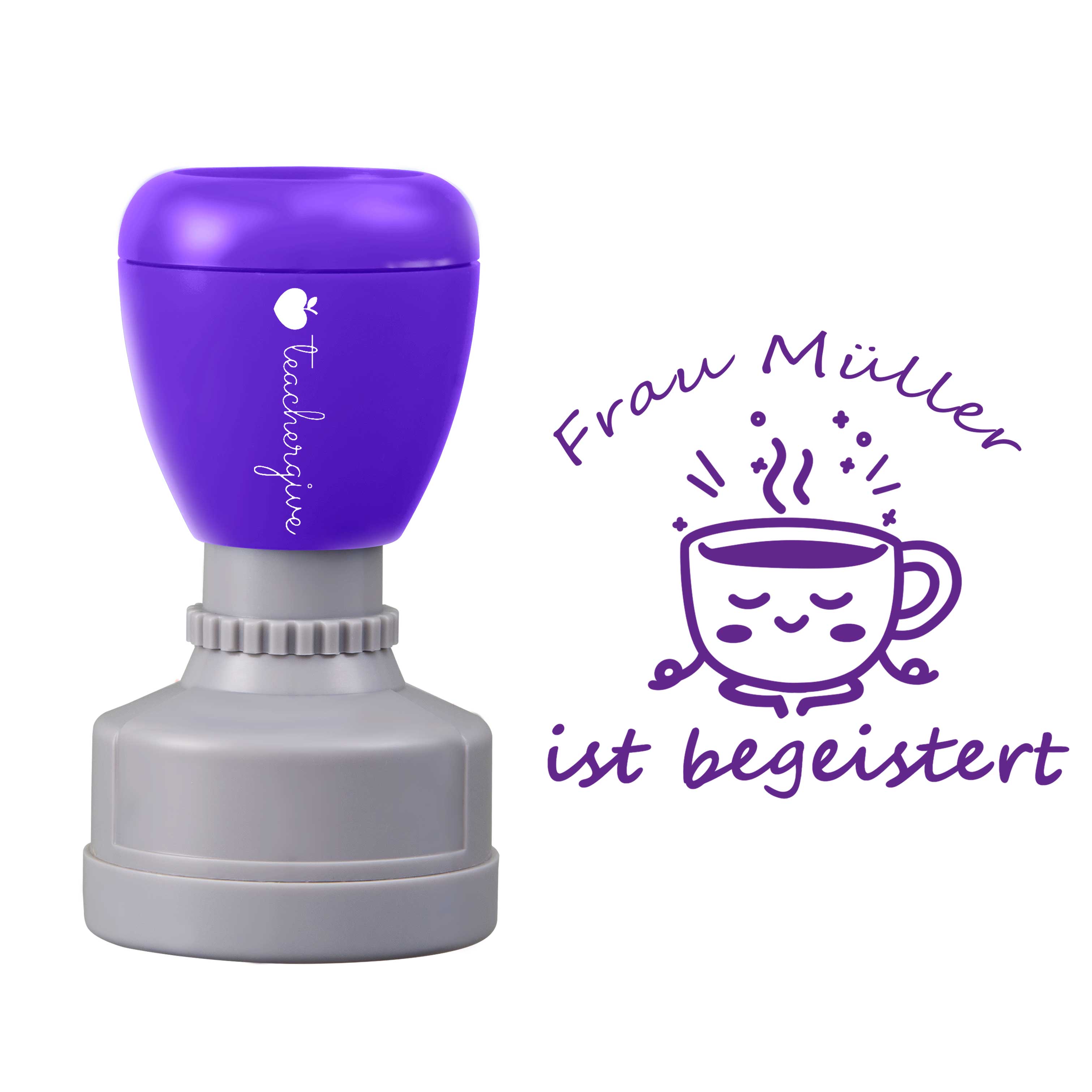 Personalisiert Ist Begeistert Lehrer Stempel