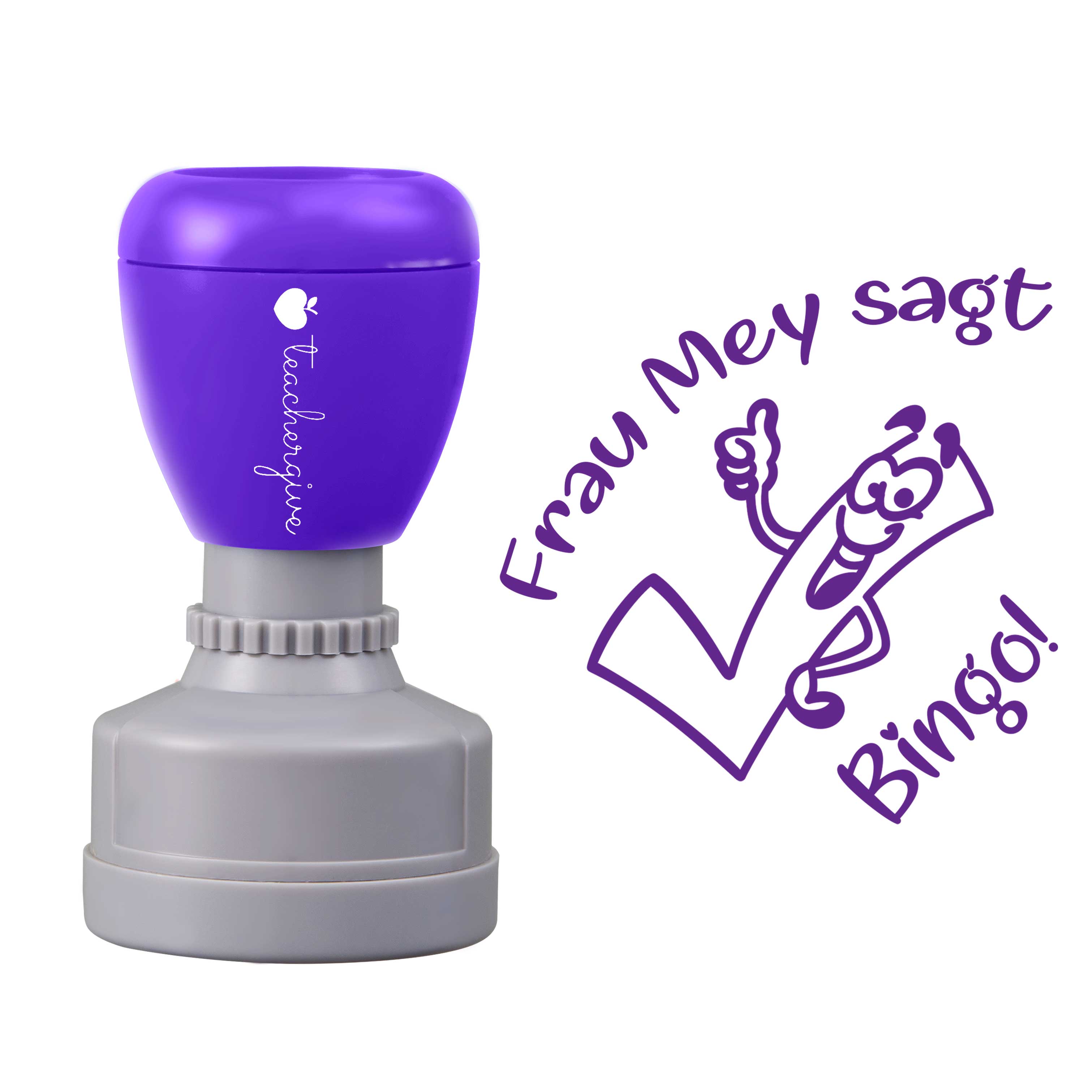 Personalisiert Sagt Bingo Lehrer Stempel
