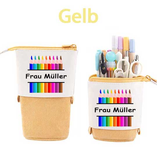 Personalisiert Name Bunt Stifte Federmäppchen Mäppchen
