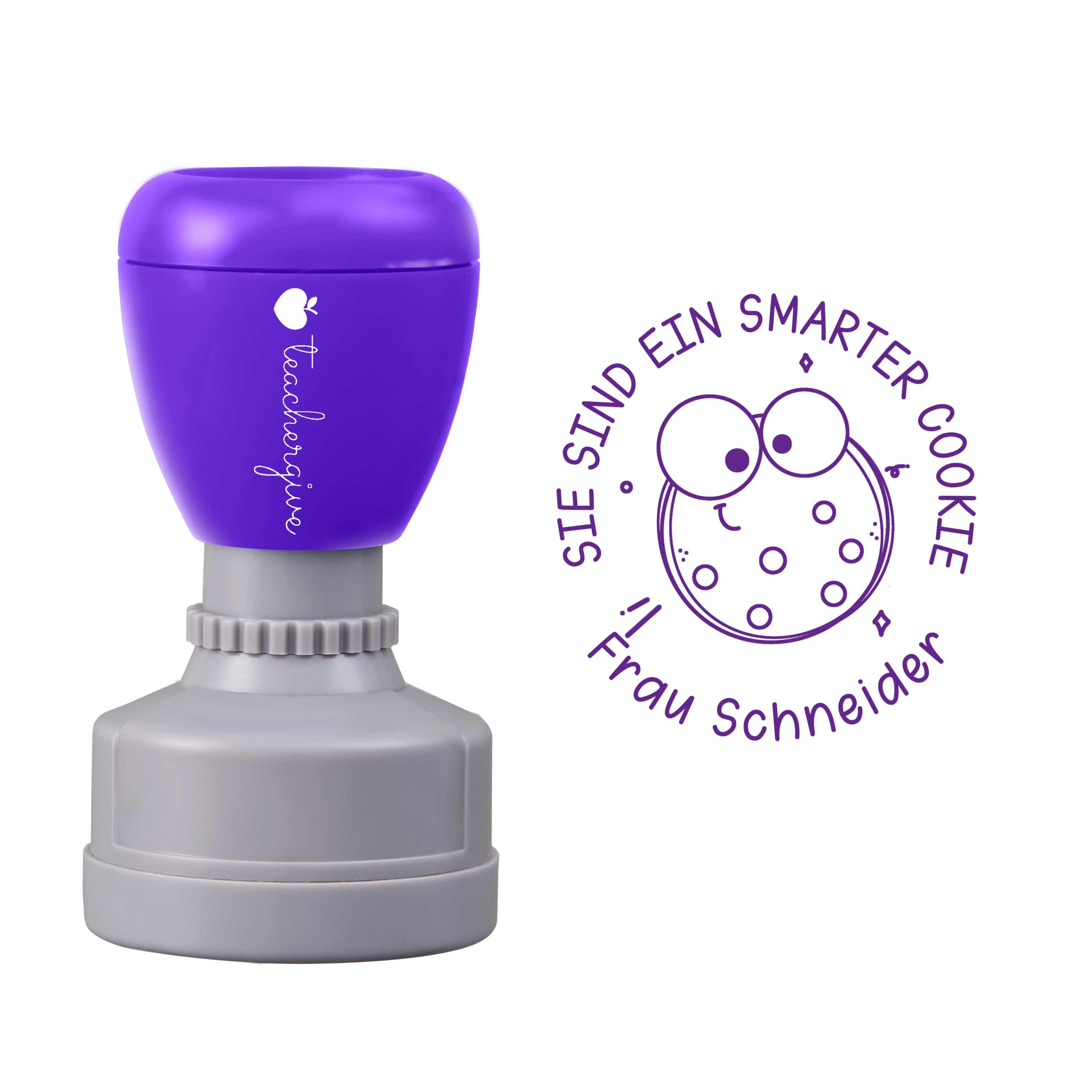 Du Bist Ein Smarter Cookie Personalisierter Lehrer Stempel