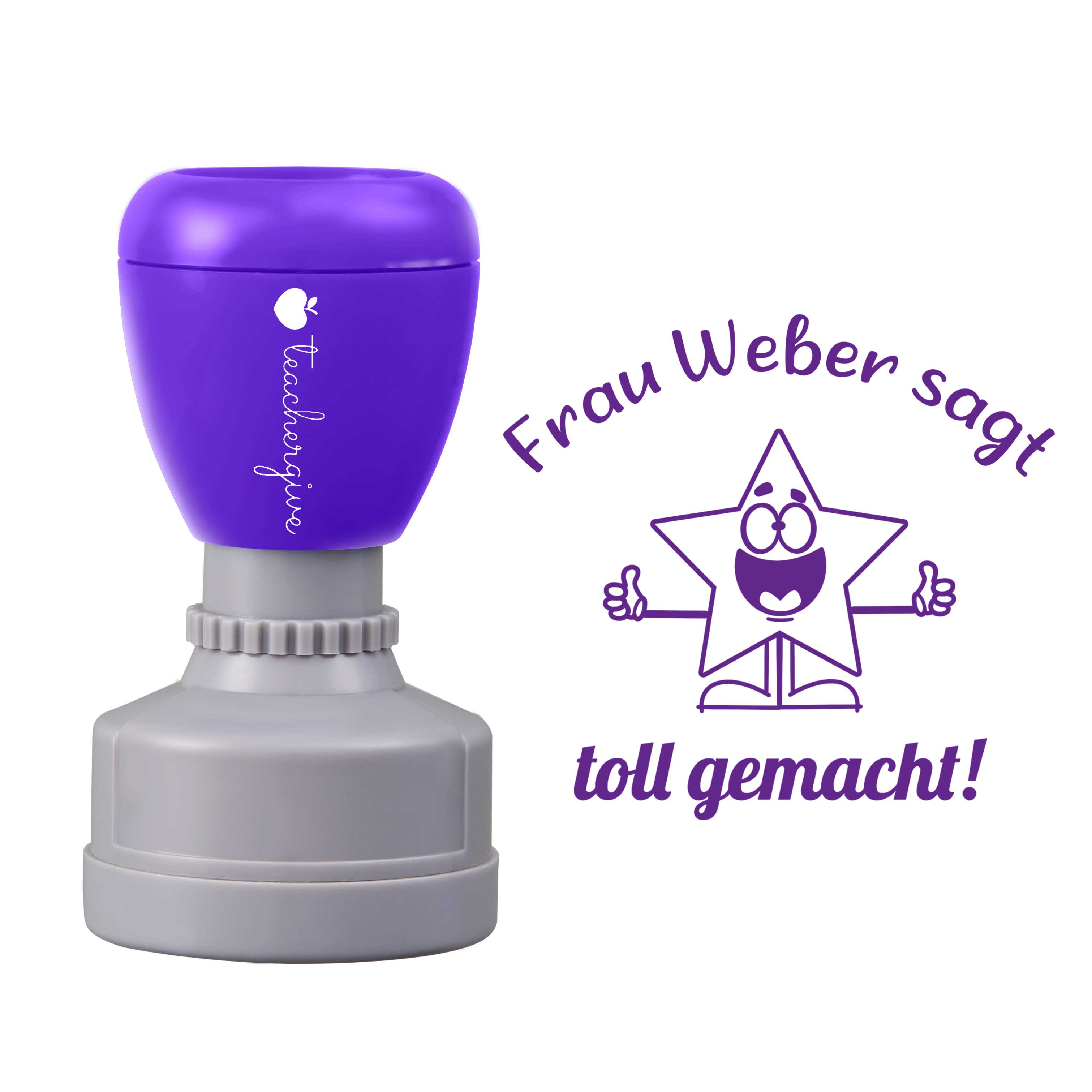 Personalisiert sagt toll gemacht Lehrer Stempel