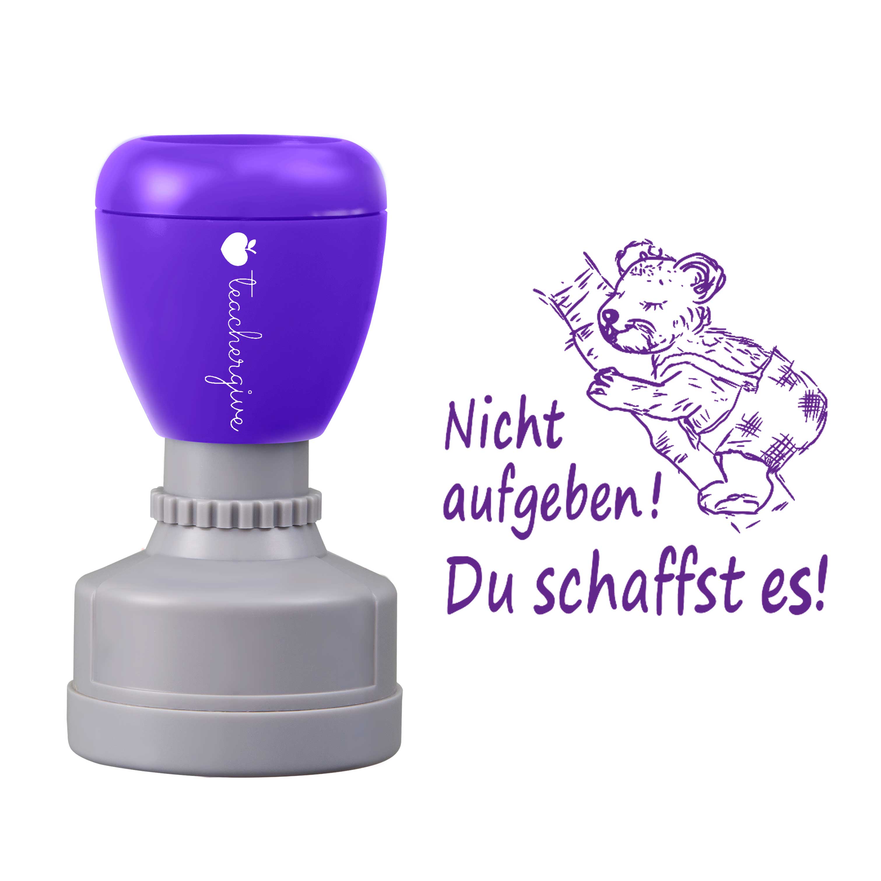 Nicht Aufgeben Du Schaffst Es Lehrer Stempel