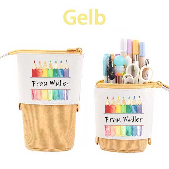 Personalisiert Bunte Bleistifte Federmäppchen Mäppchen
