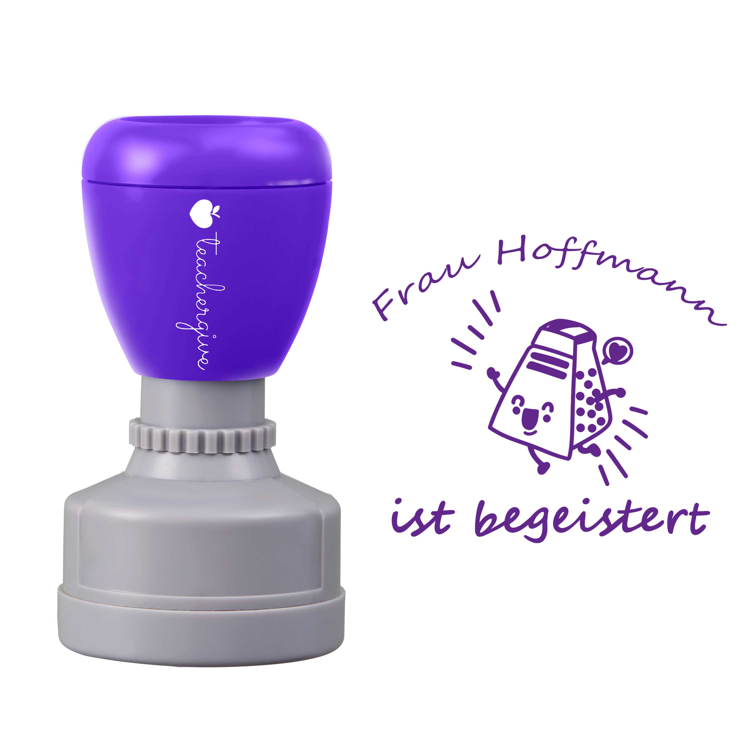 Personalisiert Ist Begeistert Lehrer Stempel