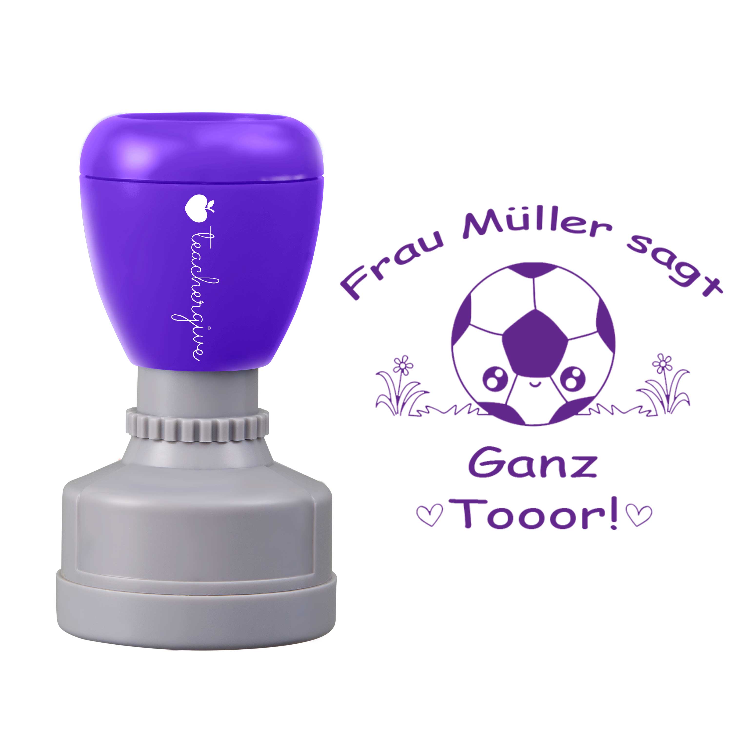 Personalisiert sagt Ganz Tooor Lehrer Stempel