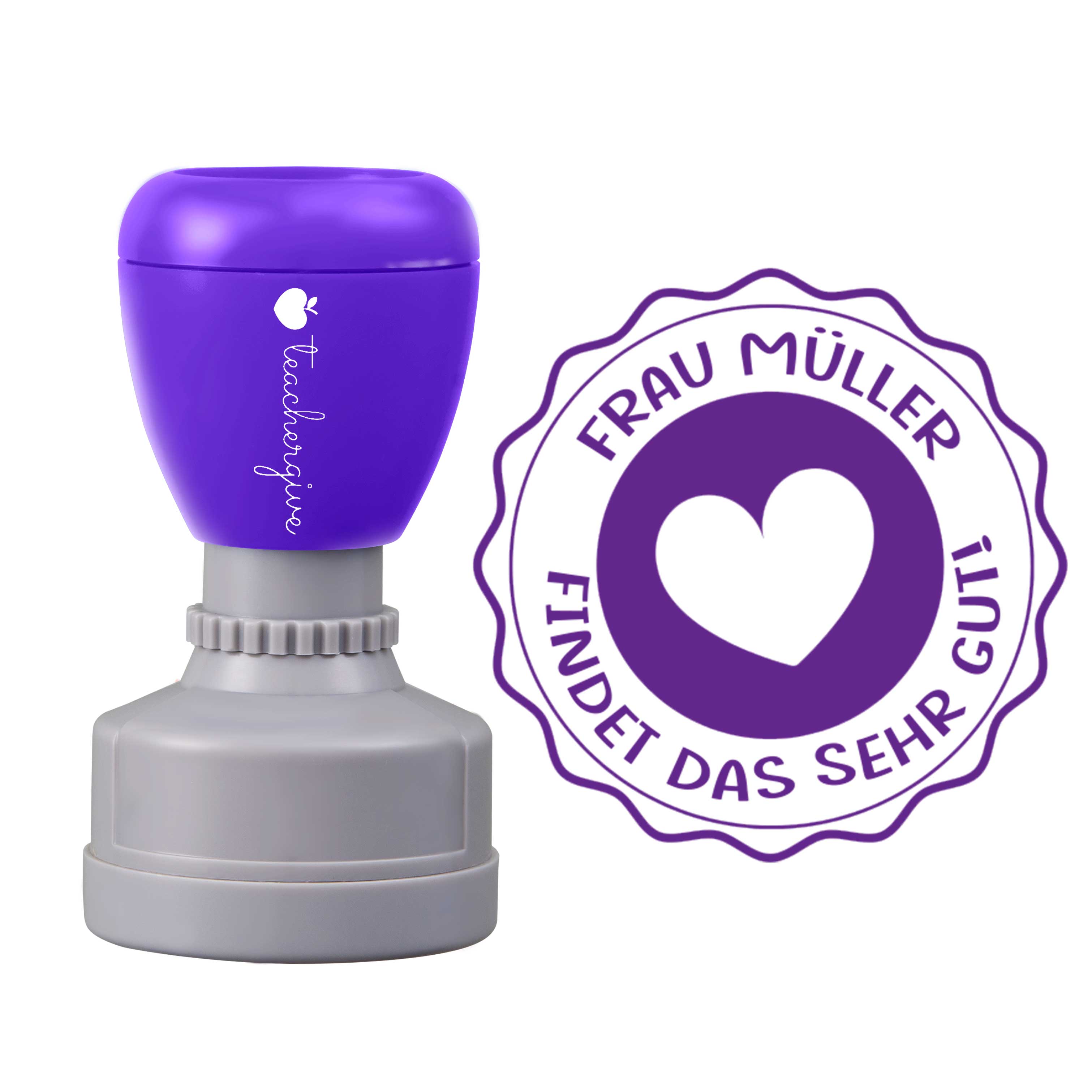 Personalisiert Name findet das sehr gut Lehrer Stempel