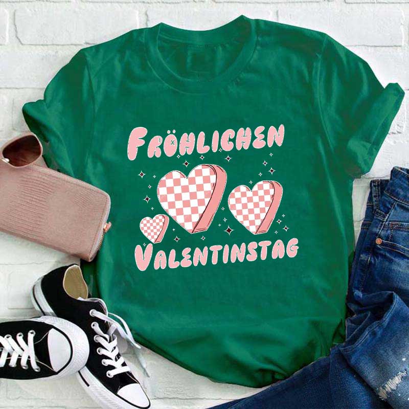 Fröhlichen Valentinstag Lehrer T-Shirt