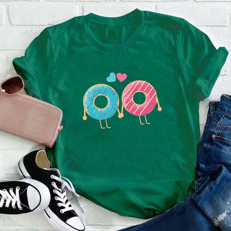 Liebe Donuts Lehrer T-Shirt