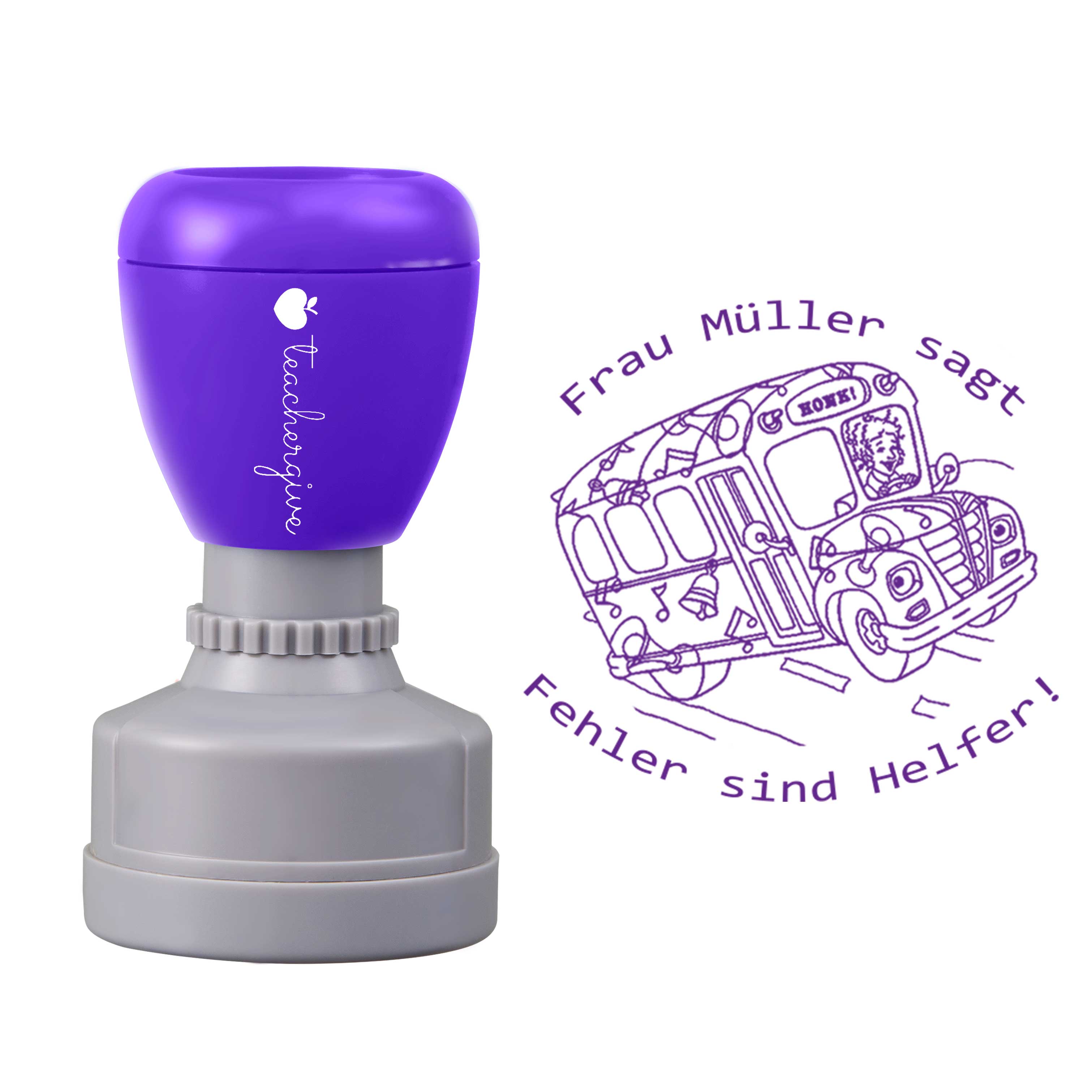 Personalisiert Name sagt Fehler sind Helfer Lehrer Stempel