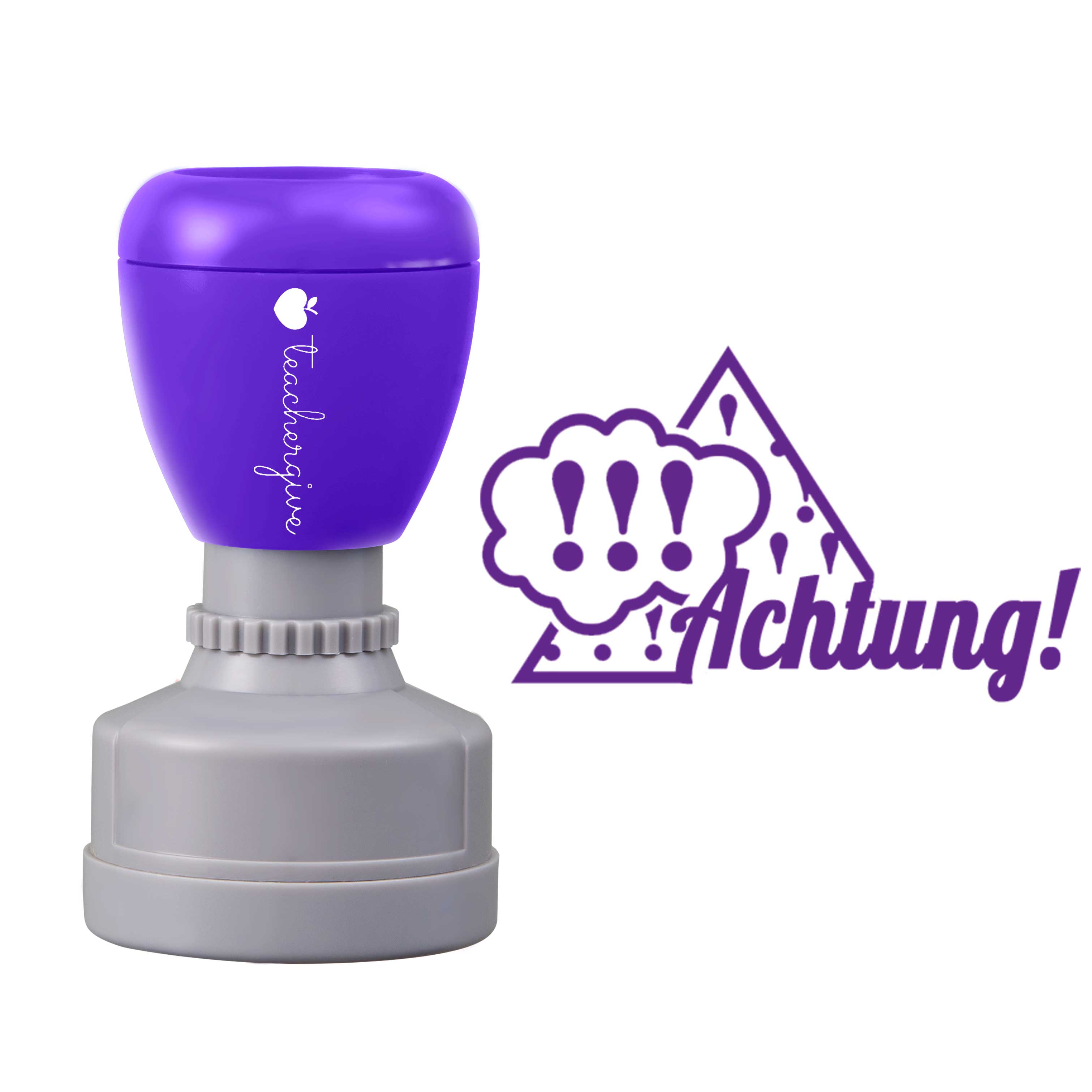 Achtung Achtung Lehrer Stempel