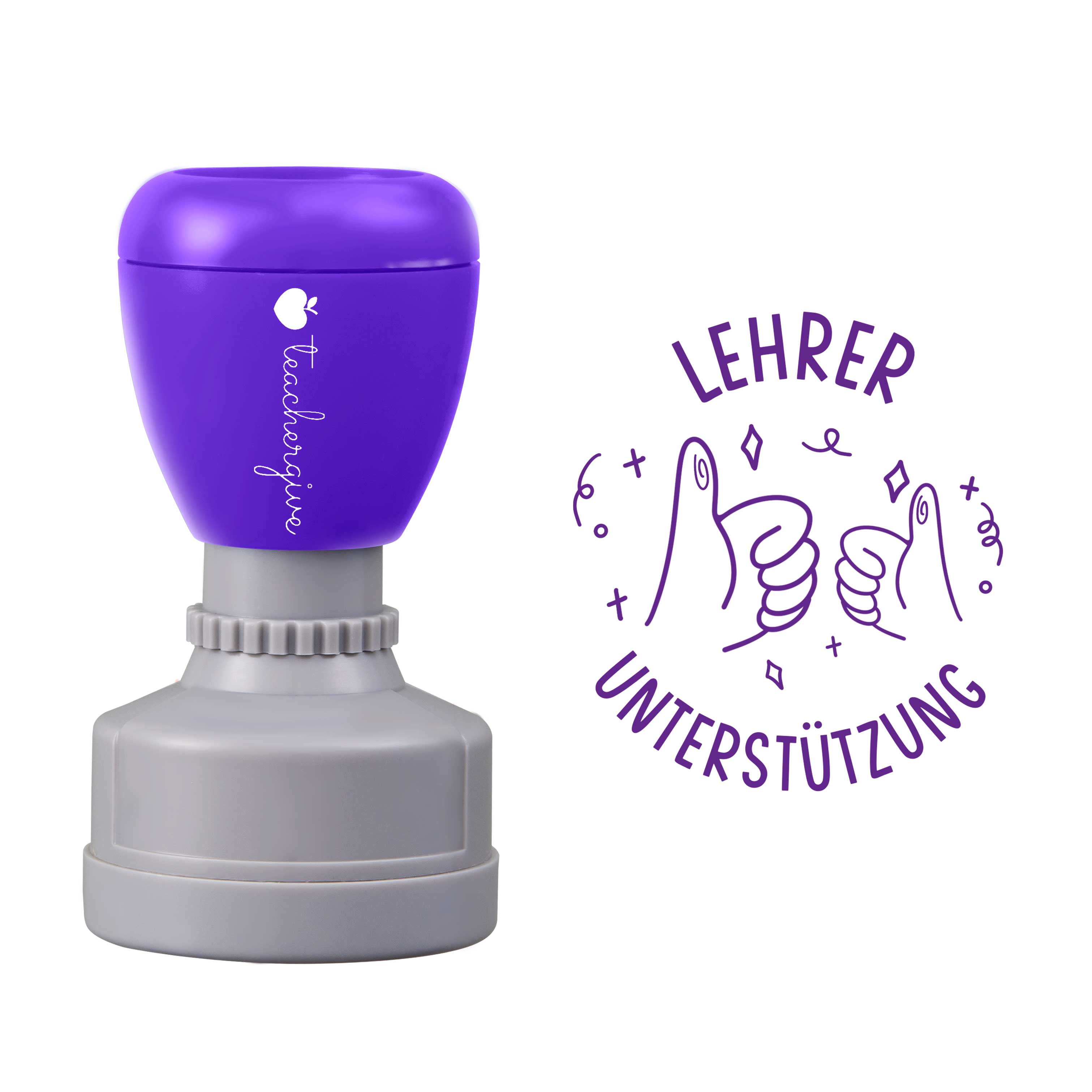Lehrer Unterstützung Stempel