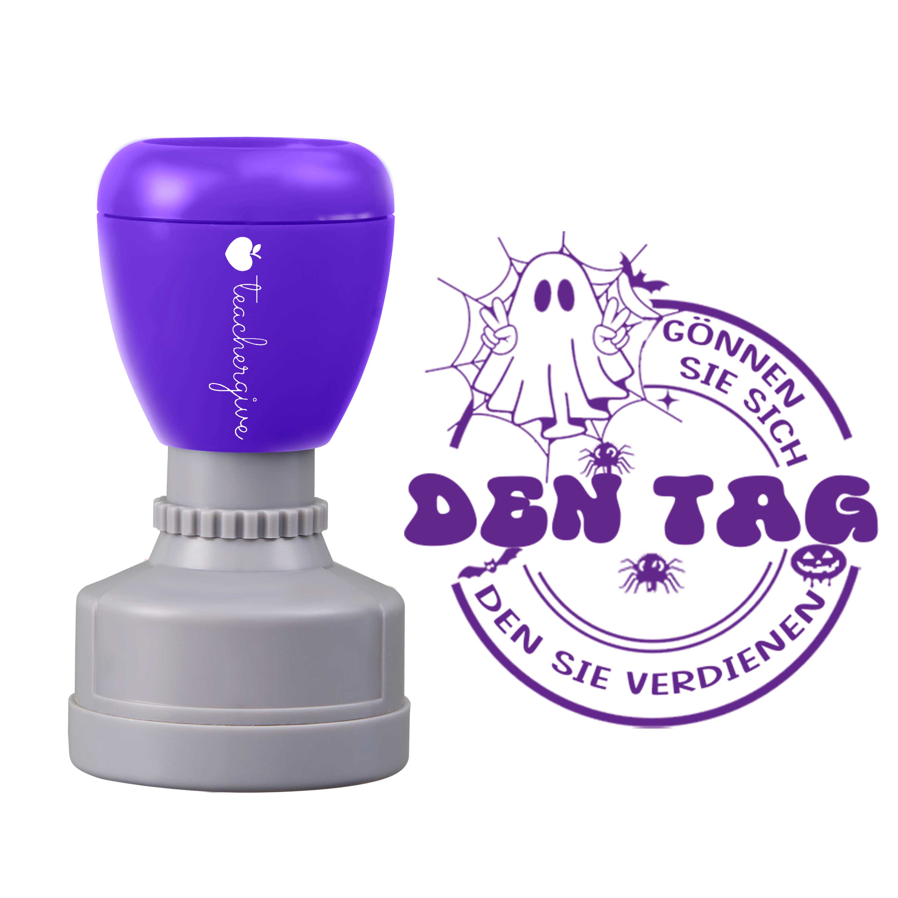 Gönnen Sie Sich Den Tag, Den Sie Verdienen Lehrer Stempel