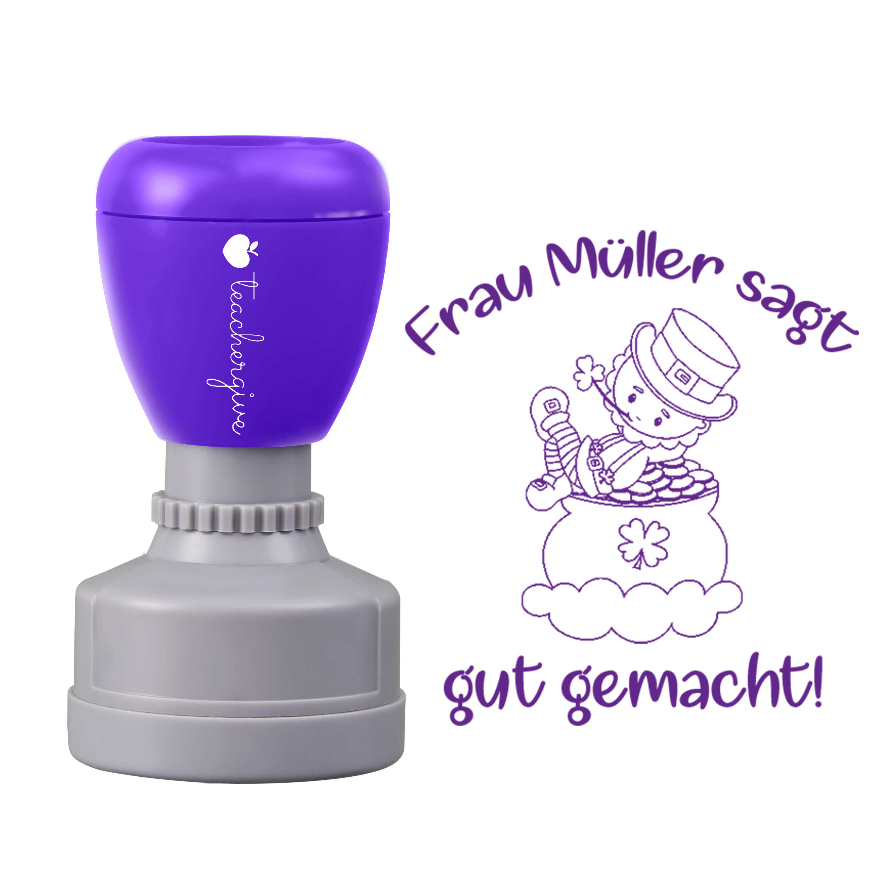 Personalisiert sagt gut gemacht Lehrer Stempel