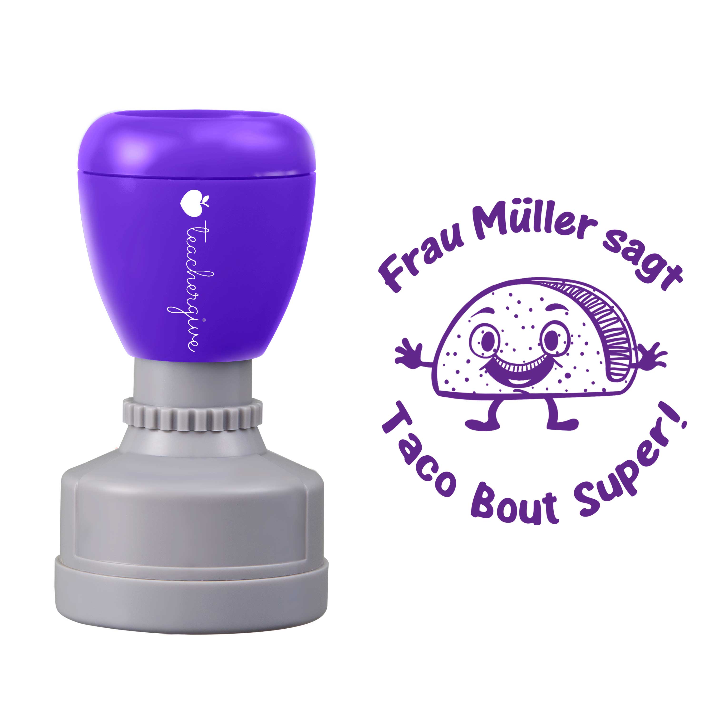 Personalisiert Taco Bout Super Lehrer Stempel